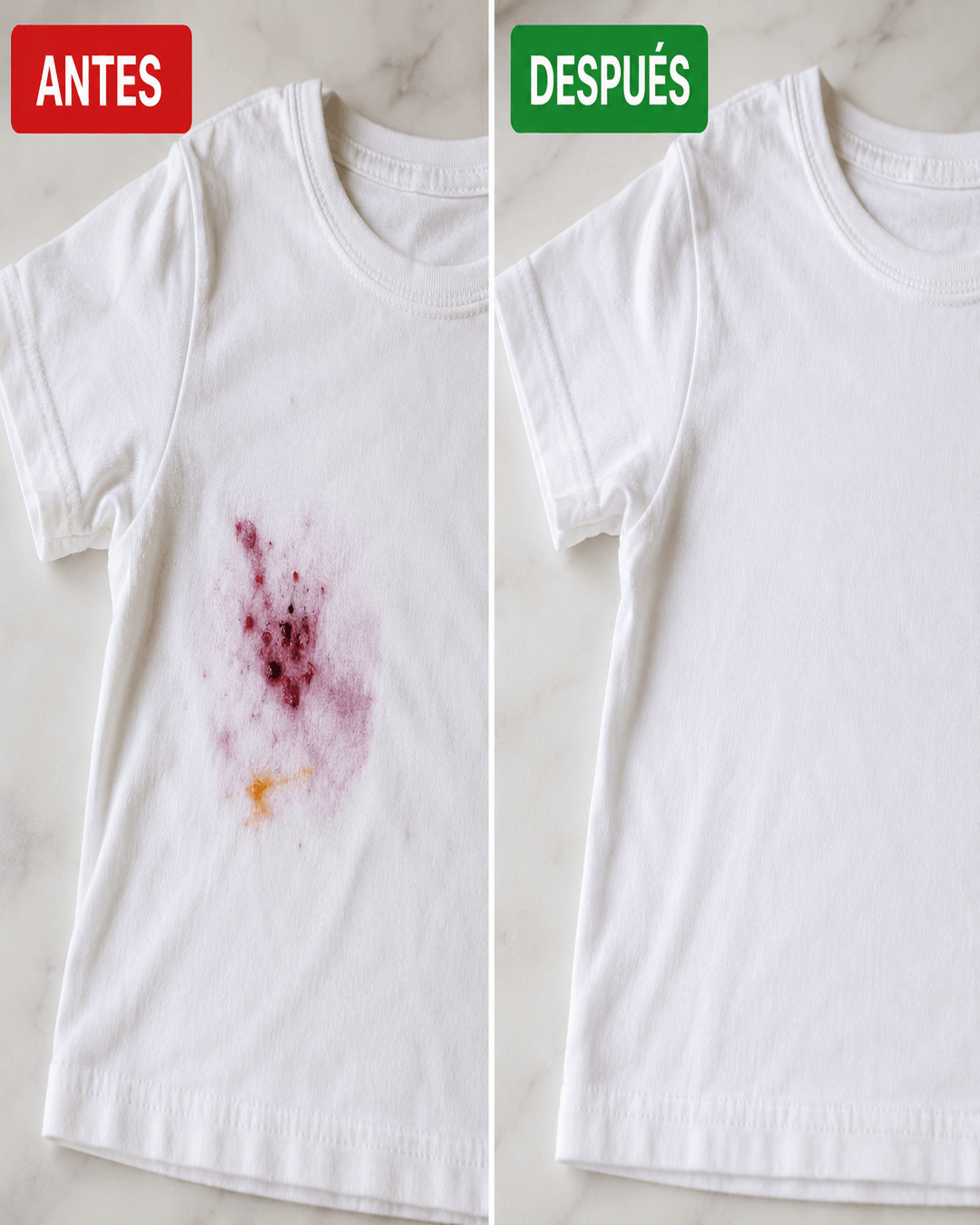 Cómo quitar las manchas de fruta de la ropa antes de que queden permanentes