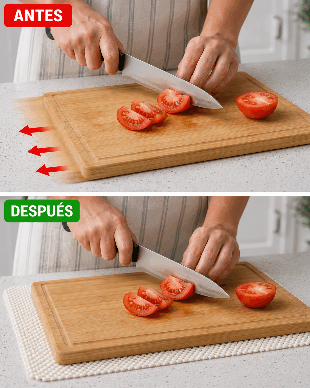 El truco para evitar que las tablas de cortar se deslicen mientras cocinas