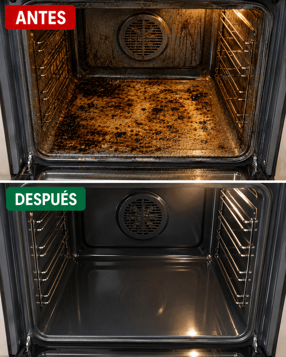 Cómo eliminar las manchas y restos de comida del interior del horno sin desmontarlo
