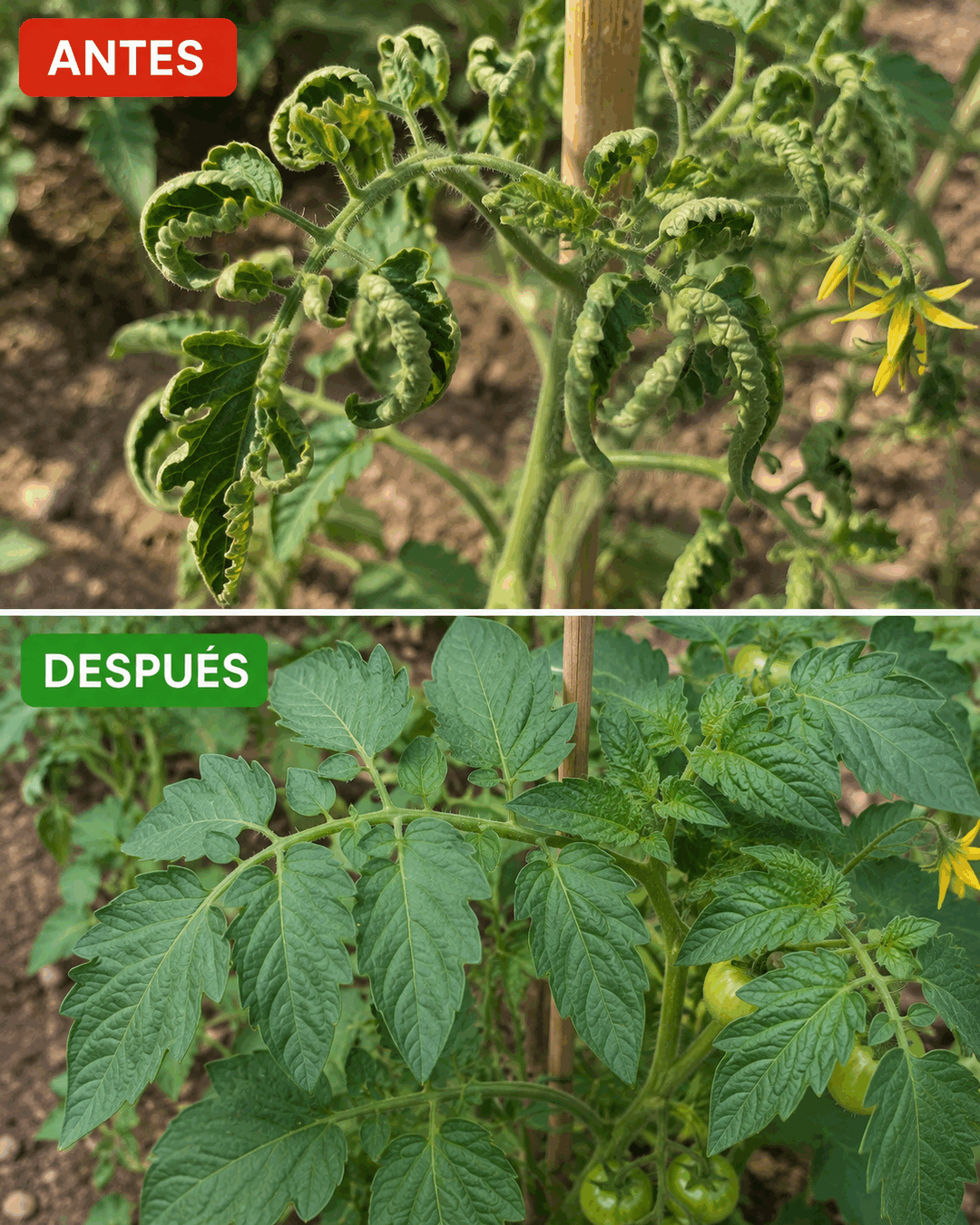 Por qué las hojas de tus tomates se enrollan y qué debes revisar antes de preocuparte