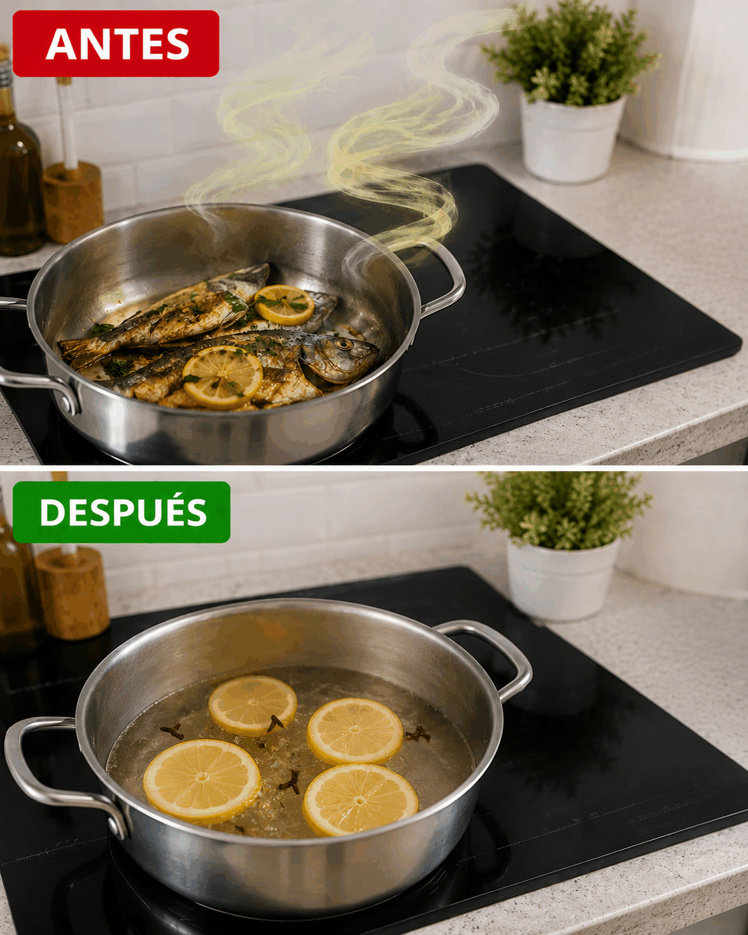 ¿Tu cocina huele a pescado durante horas? Prueba esto justo después de cocinar