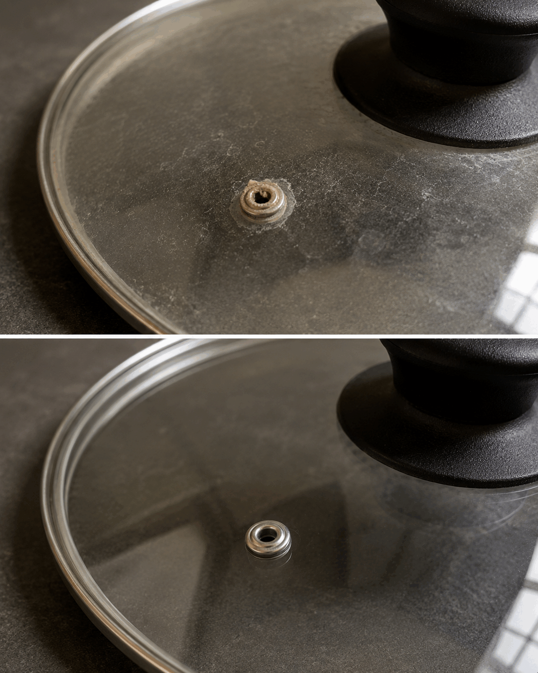 ¿Tienes una olla con tapa de cristal? Mira dentro del pequeño orificio de salida del vapor