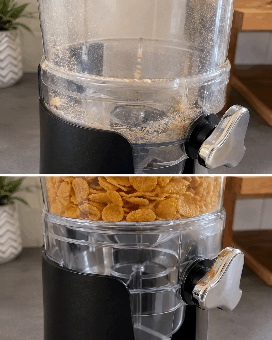 ¿Tienes un dispensador de cereales? Vacíalo por completo antes de rellenarlo y revisa esta zona