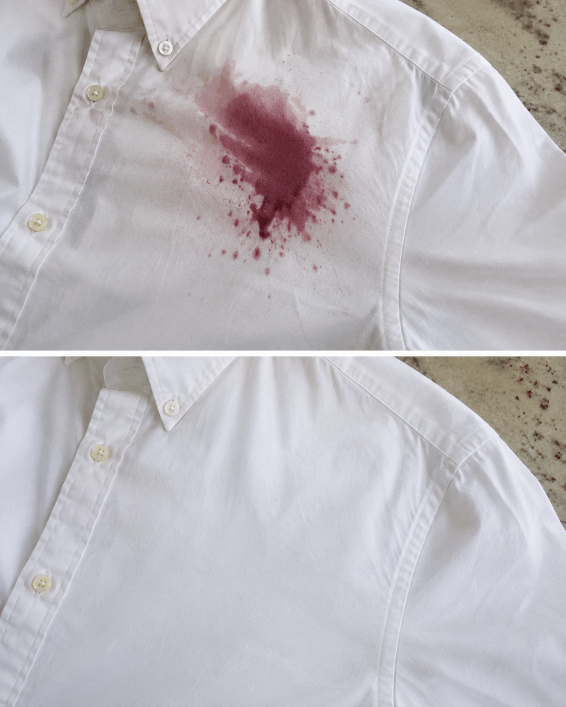 El truco de la abuela para eliminar las manchas de vino de la ropa