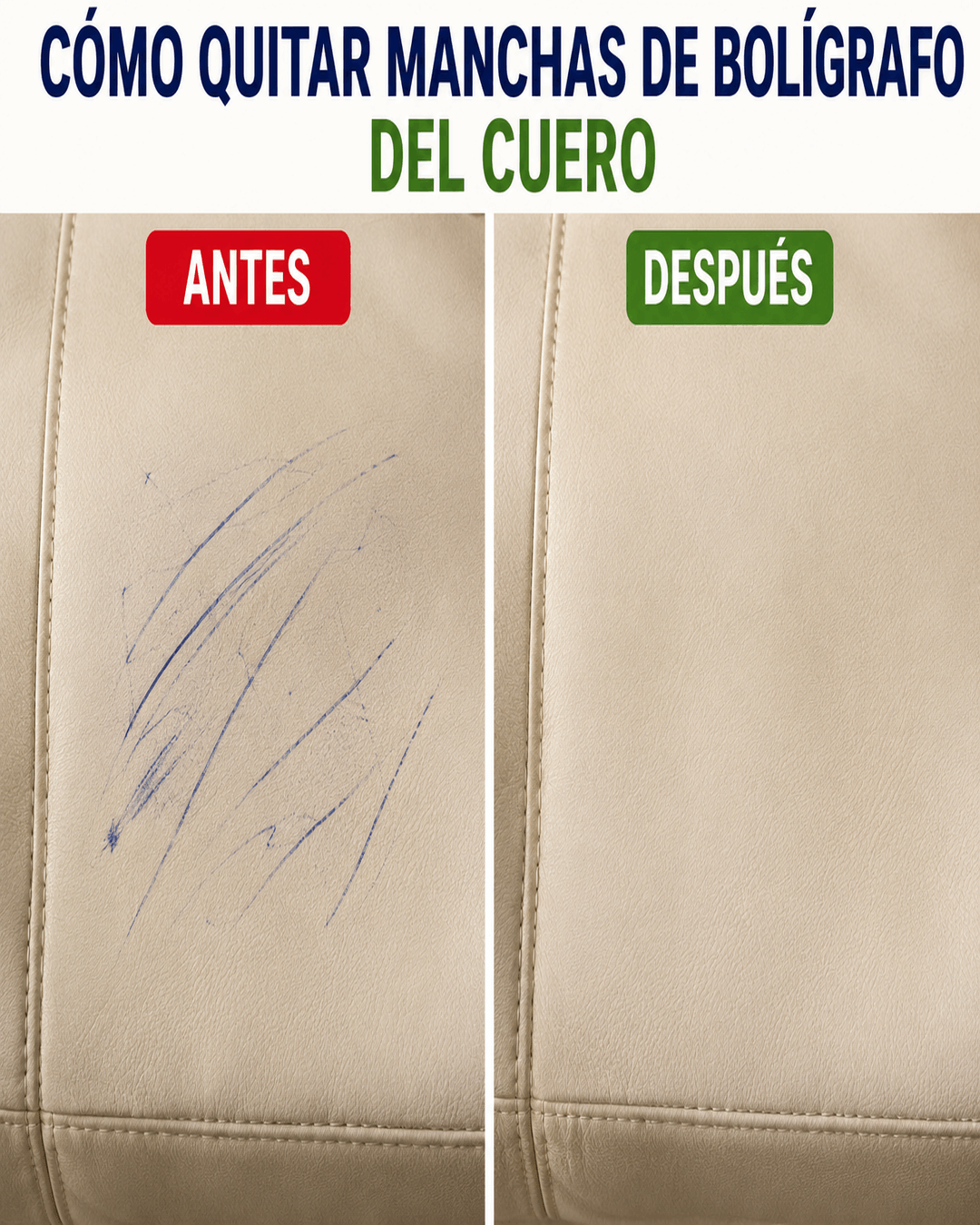 Cómo quitar manchas de bolígrafo del cuero