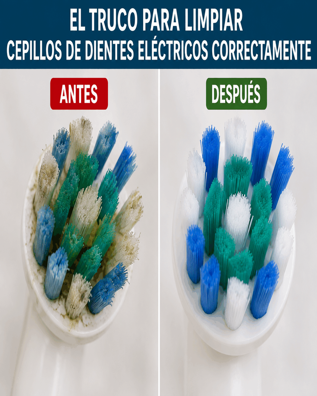 El truco para limpiar cepillos de dientes eléctricos correctamente