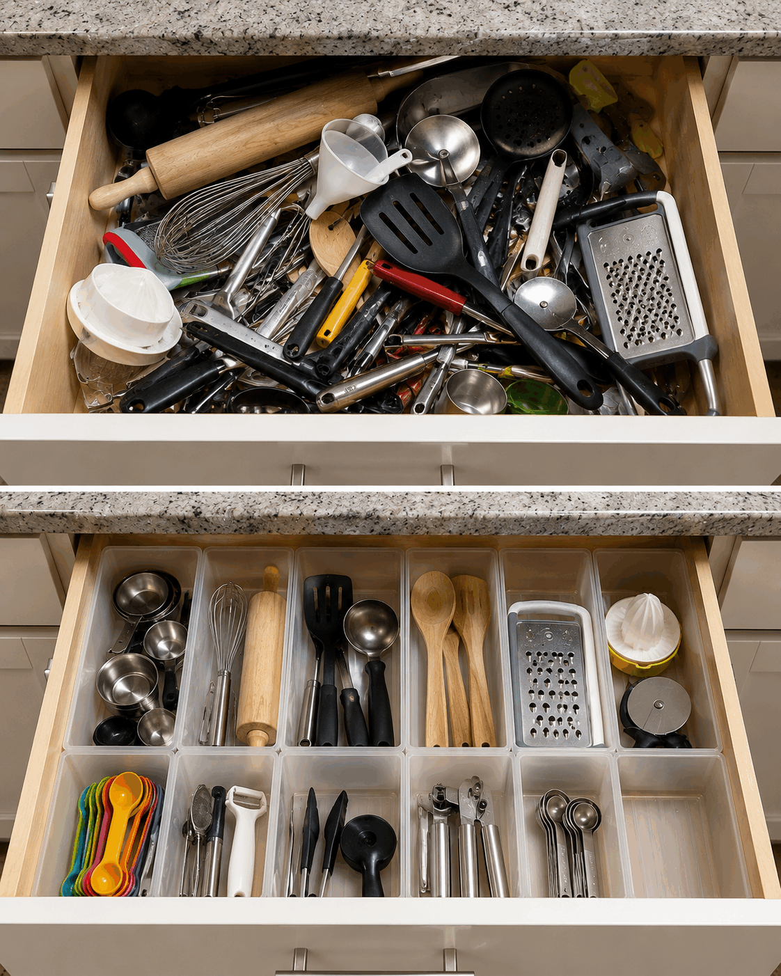 Cómo organizar los cajones de la cocina para aprovechar mejor cada espacio