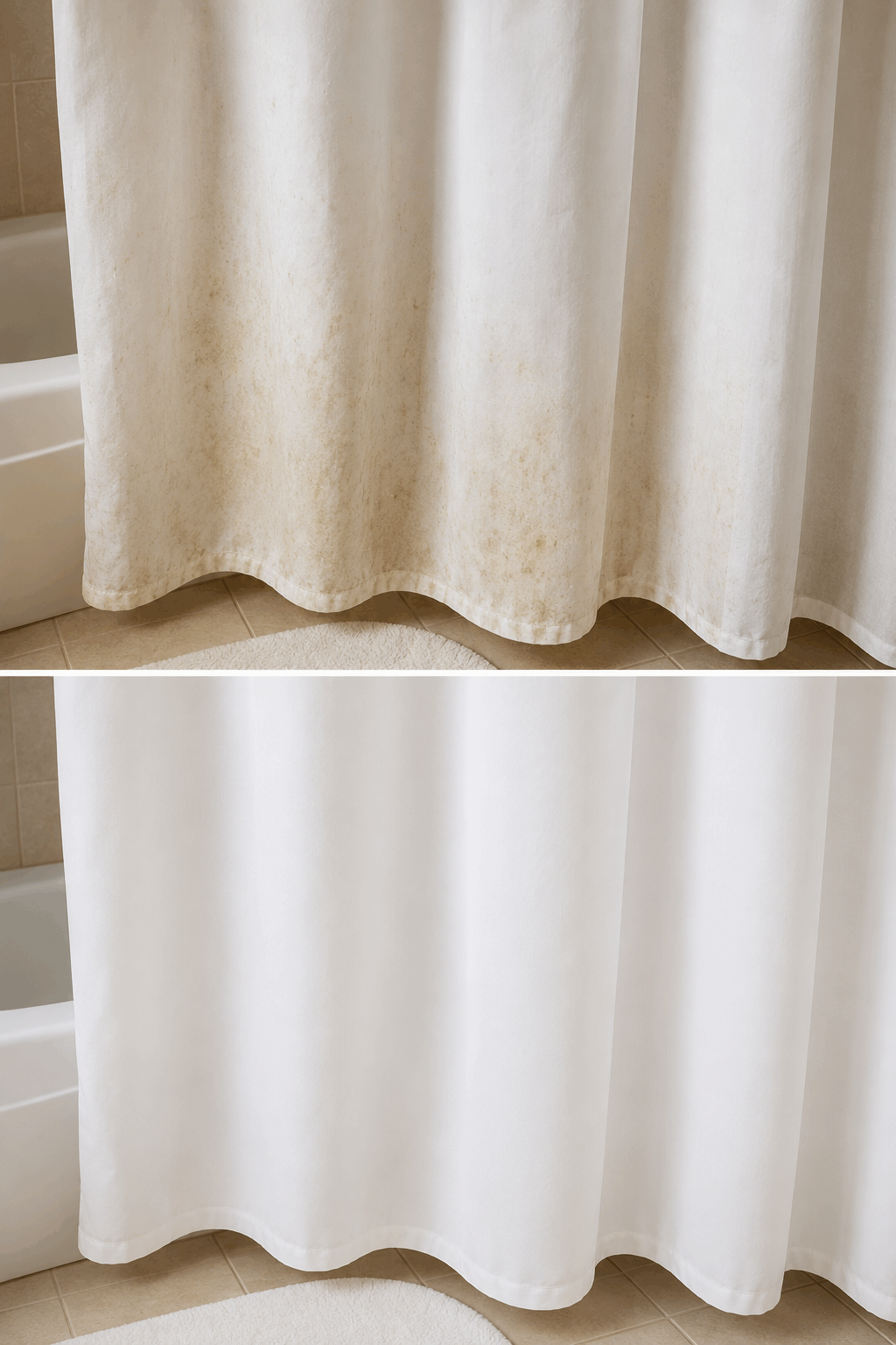 Cómo limpiar las manchas de humedad de las cortinas del baño sin estropearlas
