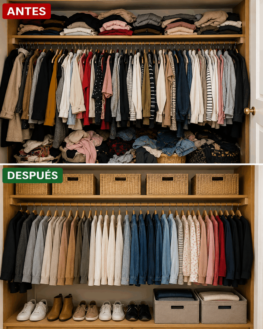 Cómo organizar la ropa de temporada para ganar espacio en el dormitorio