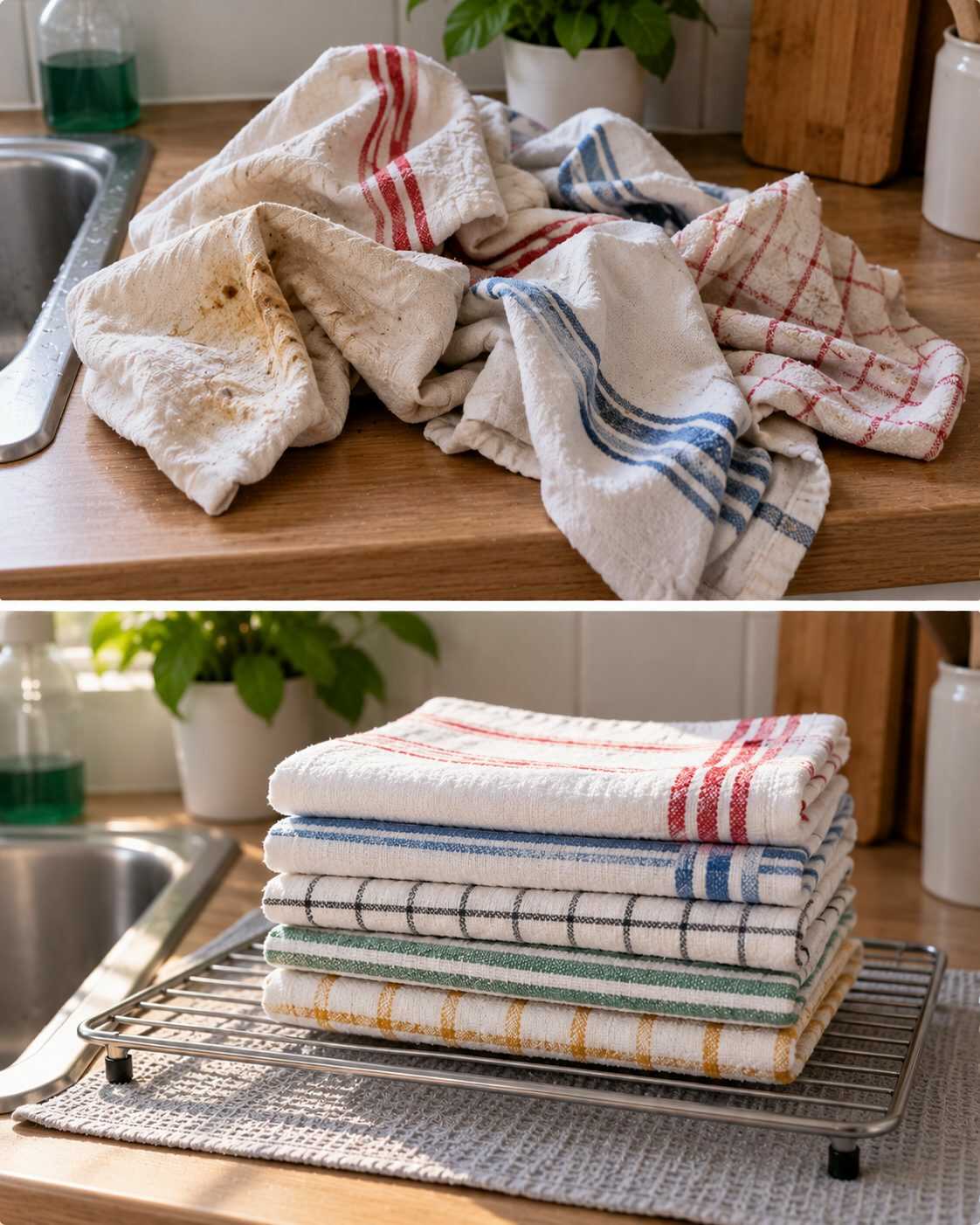 La costumbre de nuestras abuelas con los paños de cocina antes de guardarlos en el cajón