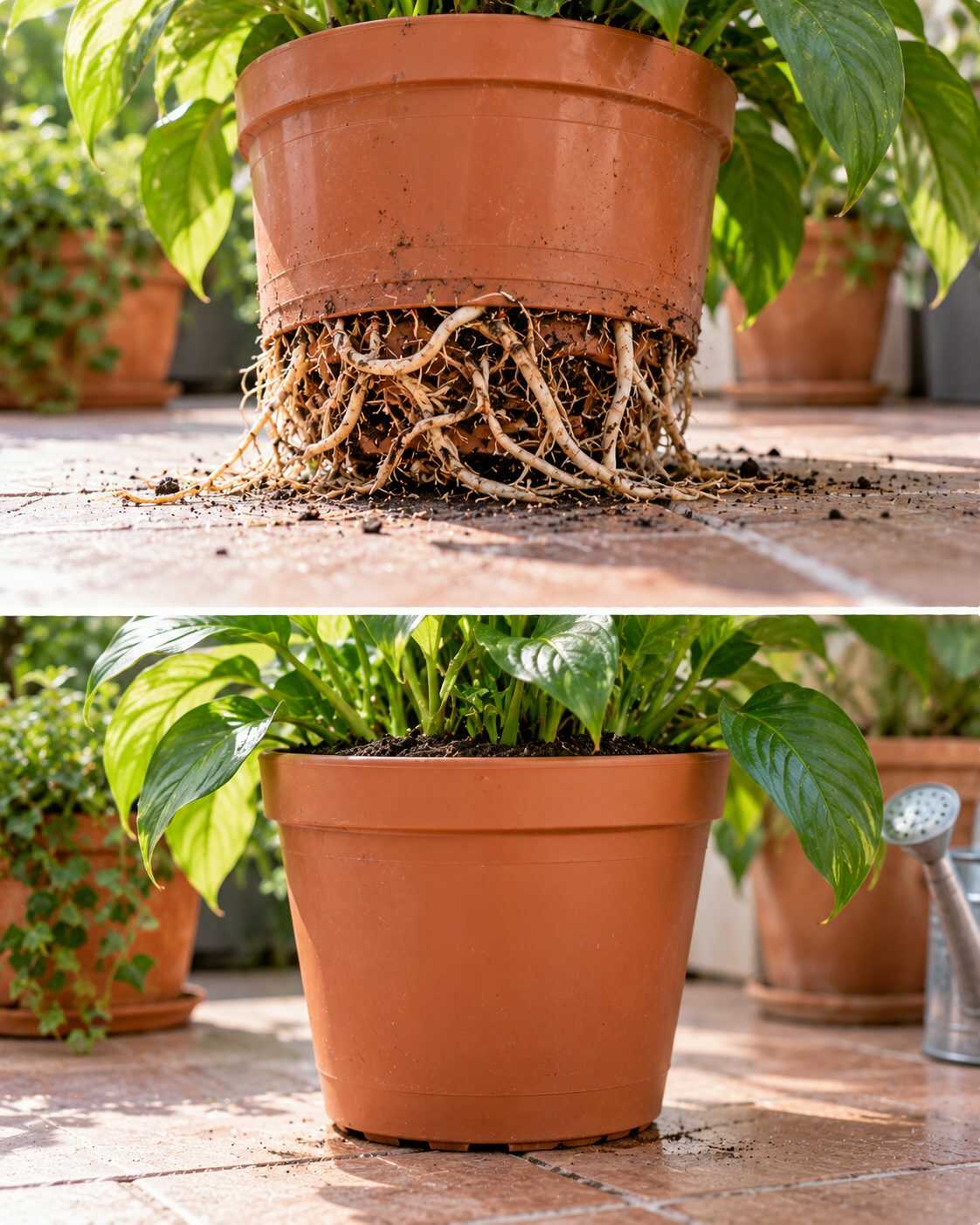 ¿Las raíces salen por debajo de la maceta? Antes de trasplantar en otoño, fíjate en esta señal