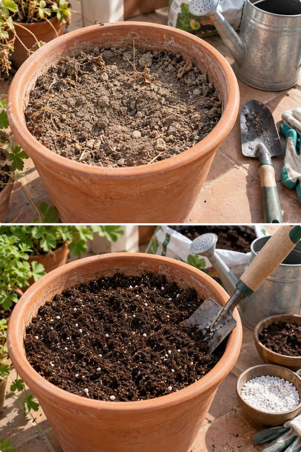 El verano agotó la tierra de tus macetas: cómo prepararla antes de las nuevas plantaciones de otoño