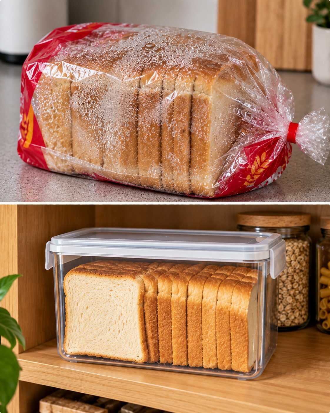 ¿El pan de molde se llena de humedad dentro de la bolsa? Puede que lo estés guardando en el lugar equivocado