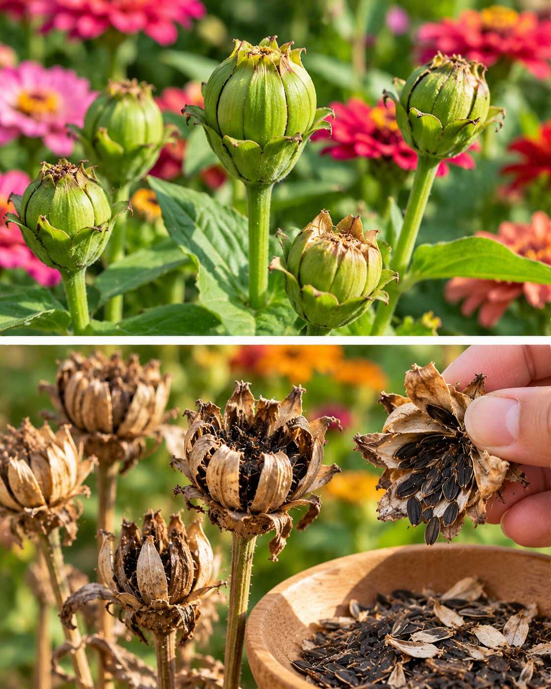 ¿Quieres guardar semillas de tus propias flores para el próximo año? No recojas las cápsulas antes de que lleguen a este punto