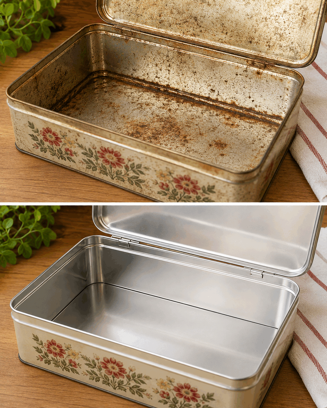 Qué hacían las abuelas con las cajas de lata antes de reutilizarlas para guardar alimentos secos
