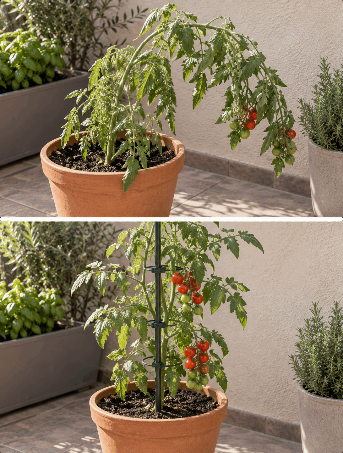 ¿Tus plantas altas se tumban cuando llega el viento? El momento de colocar el tutor importa tanto como el propio soporte