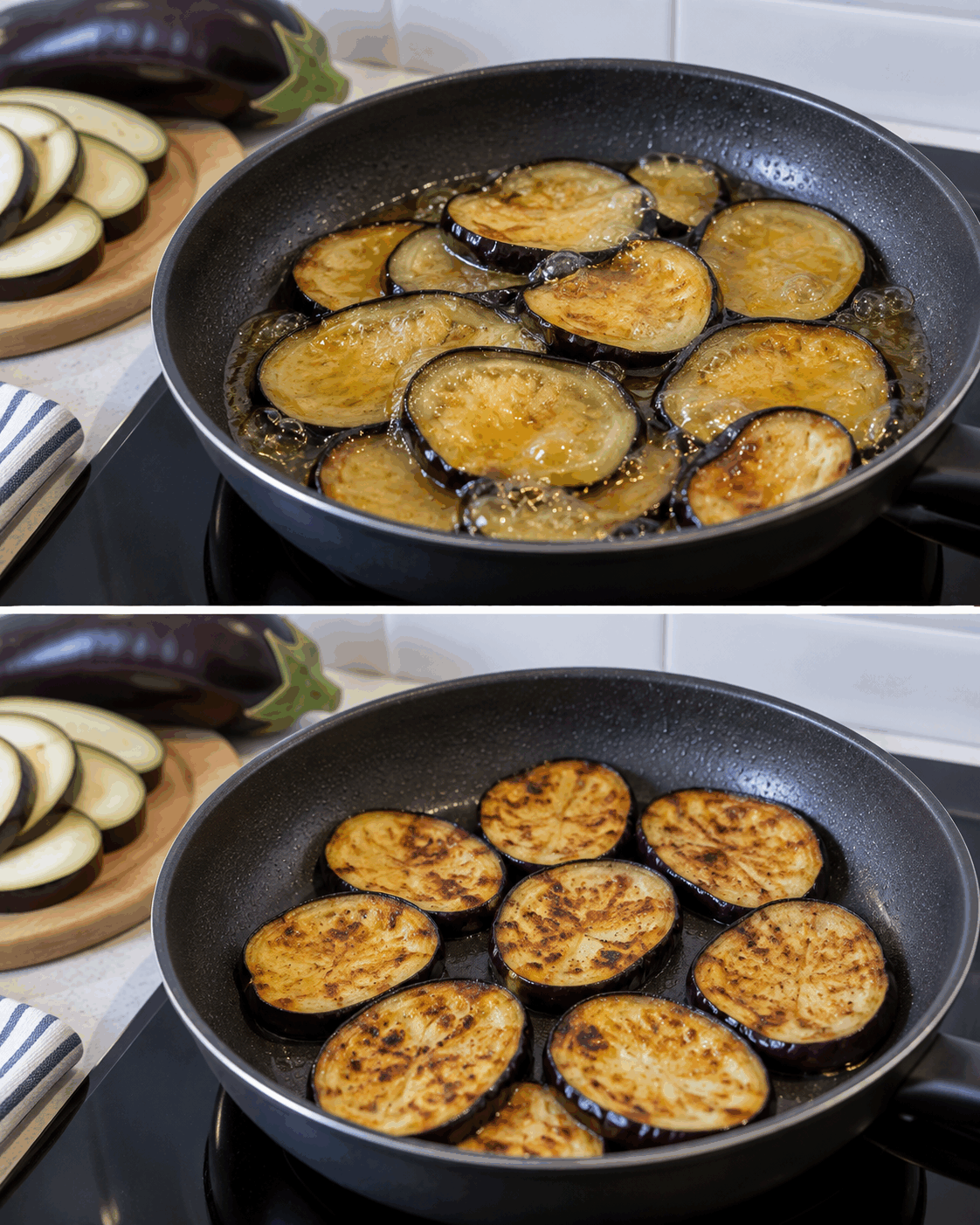 ¿Las berenjenas absorben demasiado aceite al cocinarlas? El corte y el método de cocción pueden cambiar completamente el resultado