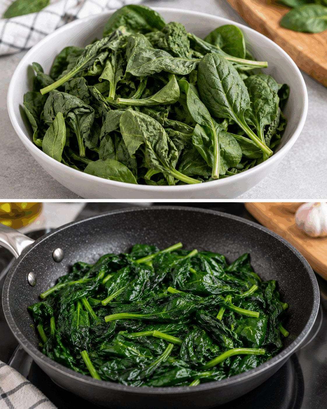 ¿Tienes espinacas que empiezan a perder firmeza? Cocinarlas ahora puede ser mejor que esperar a utilizarlas en ensalada