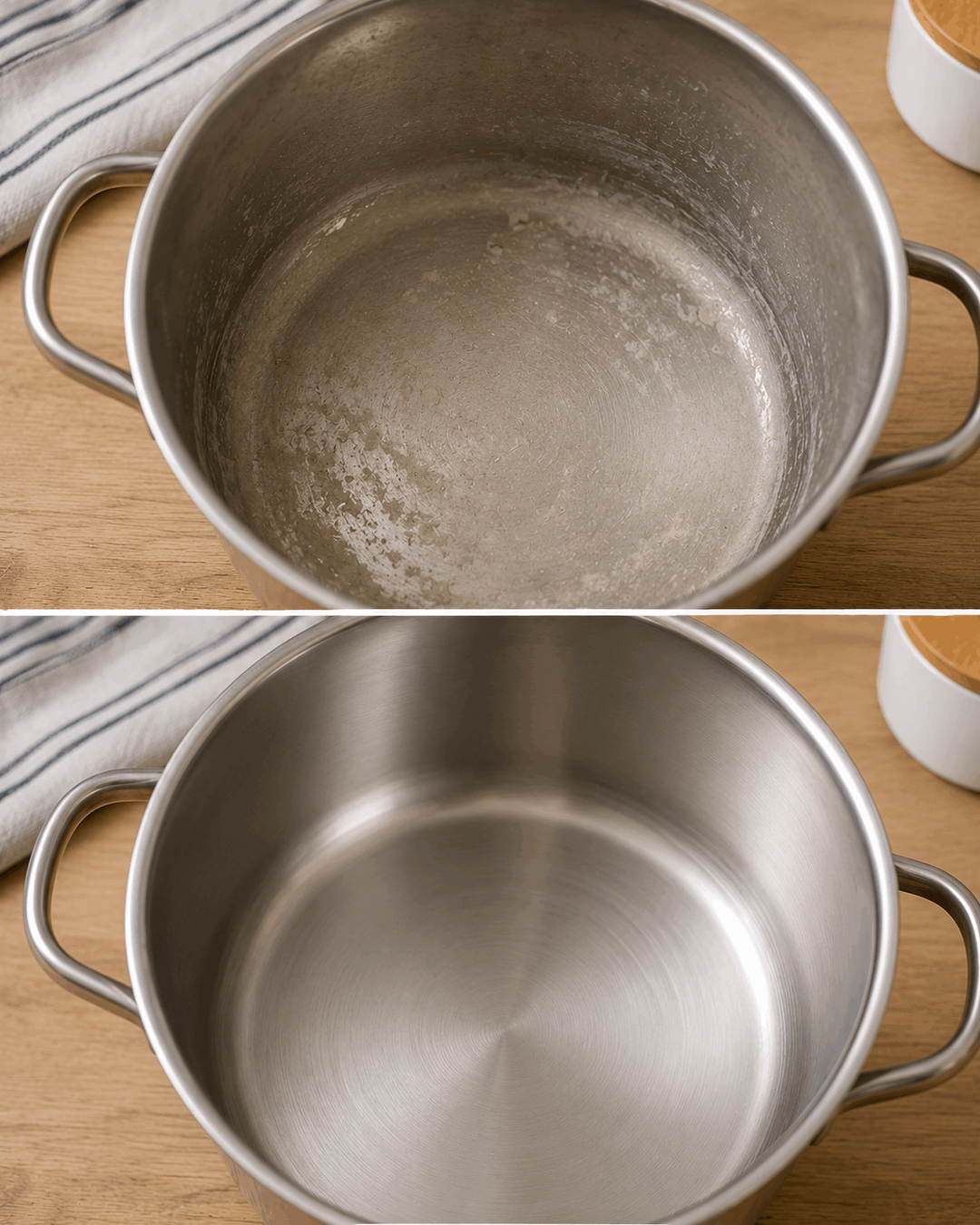Cómo limpiar una cazuela después de cocinar legumbres cuando queda una película de almidón