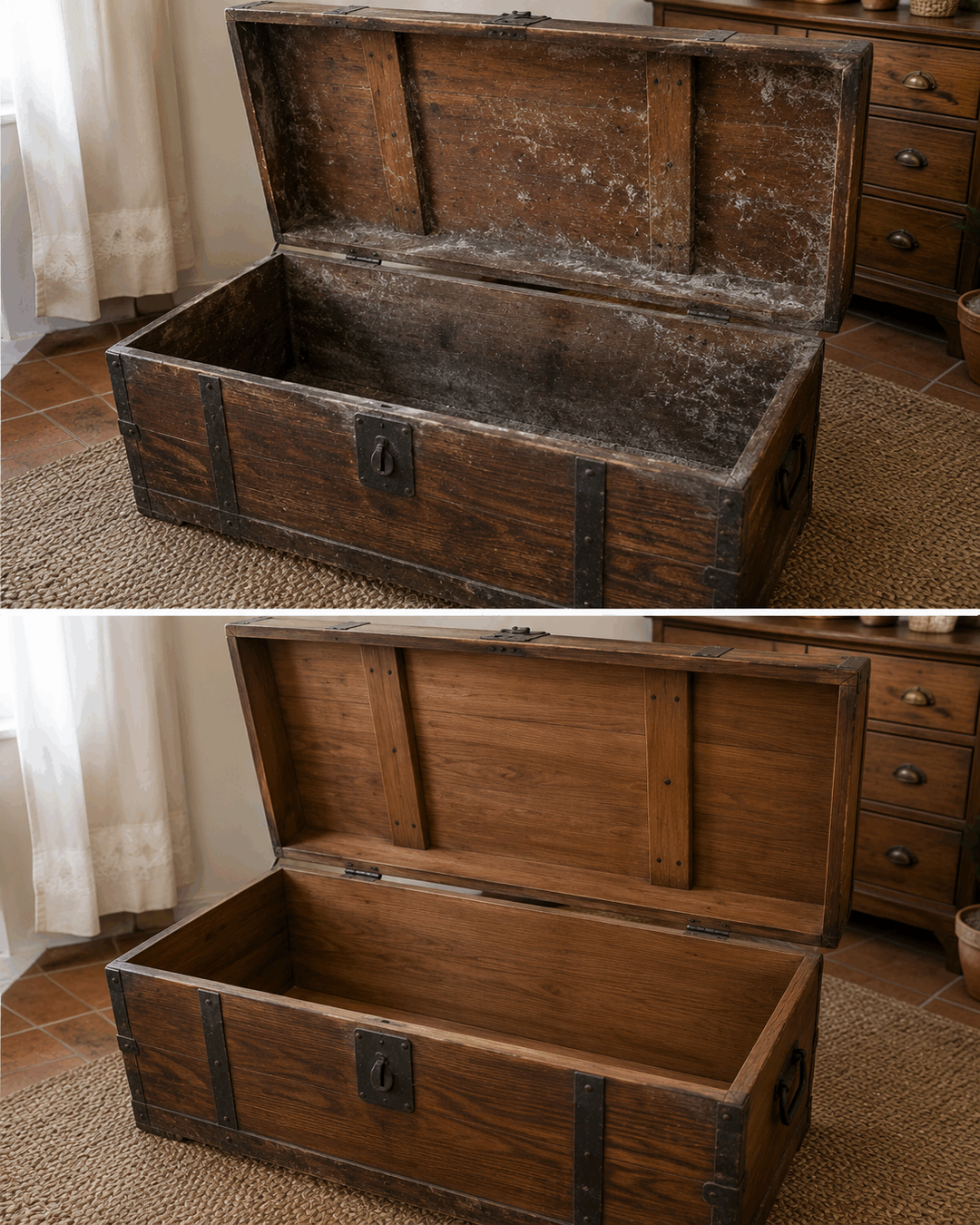 Por qué antes se aireaban los baúles de madera antes de volver a llenarlos