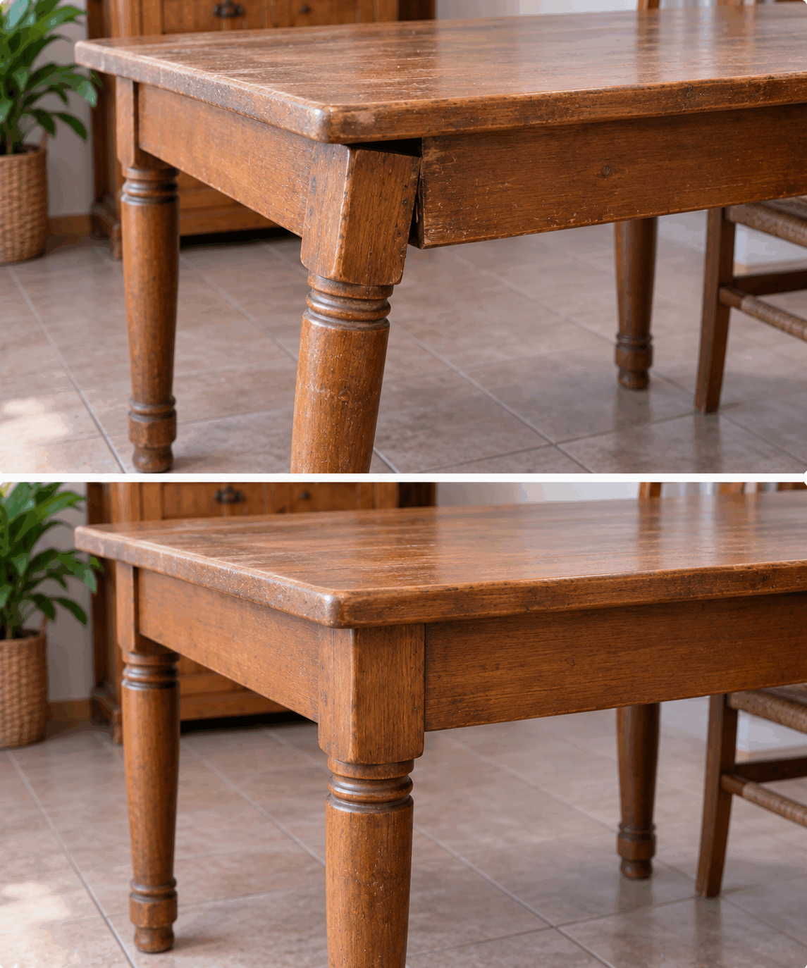 Qué hacían las abuelas con una mesa de madera que empezaba a tambalearse antes de sustituirla
