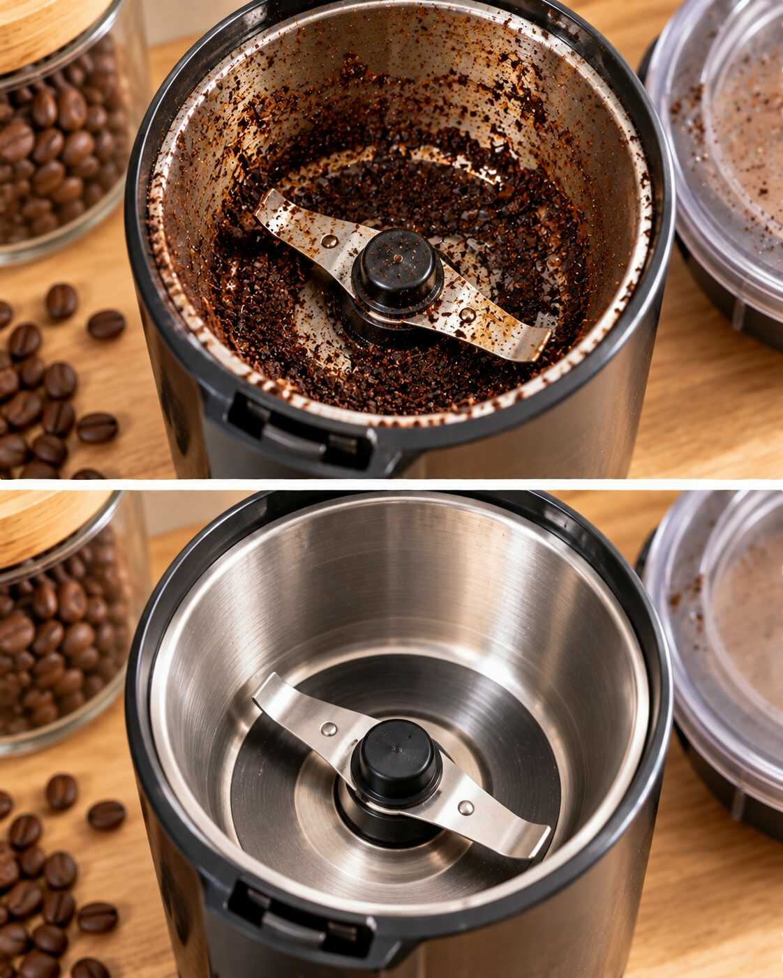¿Tu molinillo de café conserva restos aceitosos entre las cuchillas? Echar agua dentro puede ser un error