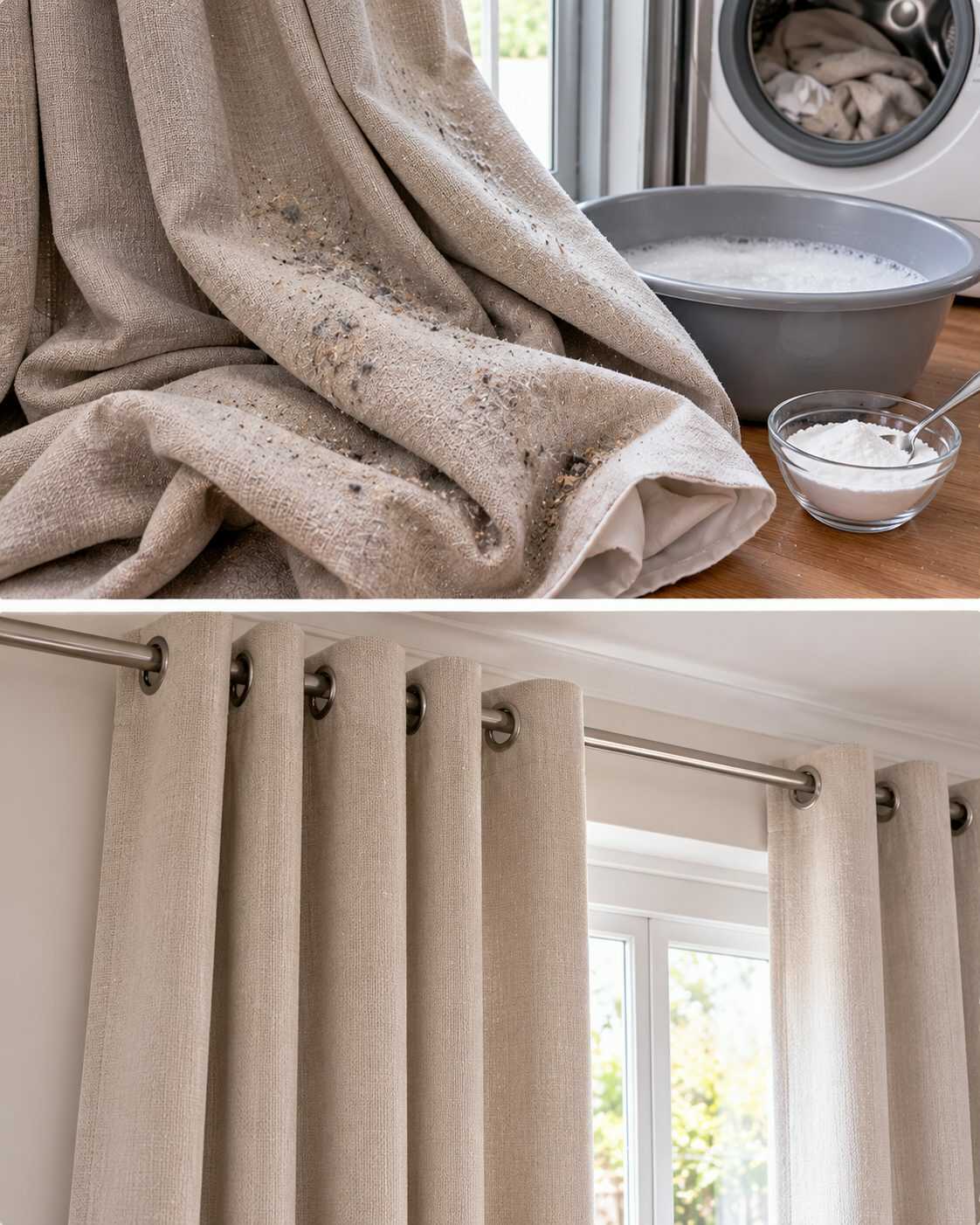 ¿Vas a sacar las cortinas gruesas para el otoño? Haz esto antes de volver a colgarlas