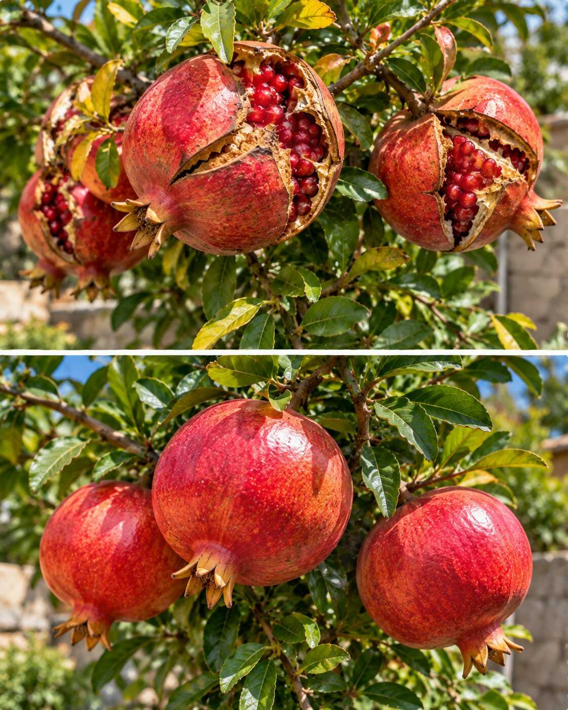 ¿Tu granado tiene frutos que se abren directamente en el árbol? No siempre es por estar demasiado maduros