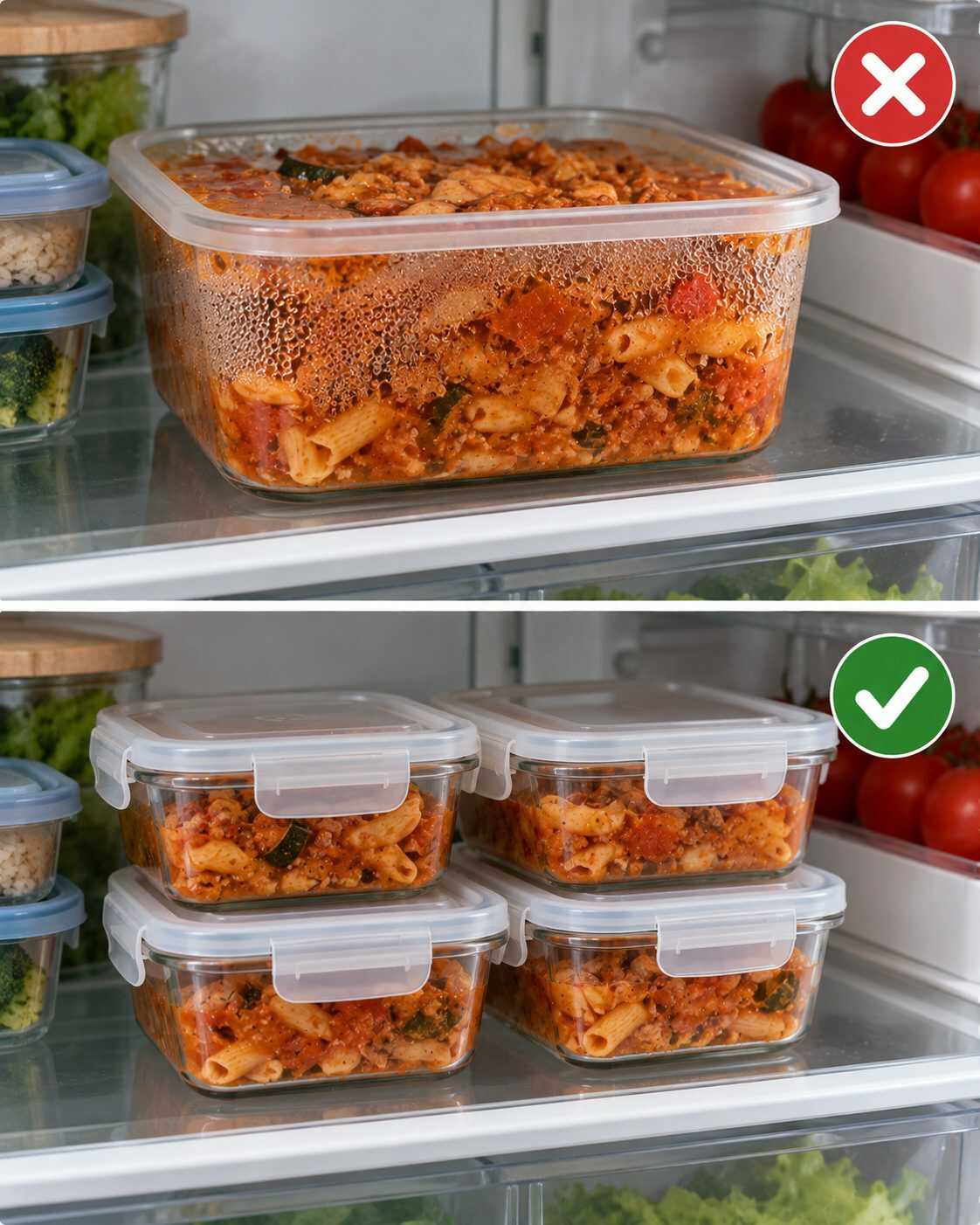 ¿Preparas comida para varios días? Este error al llenar los táperes puede hacer más difícil conservarla bien