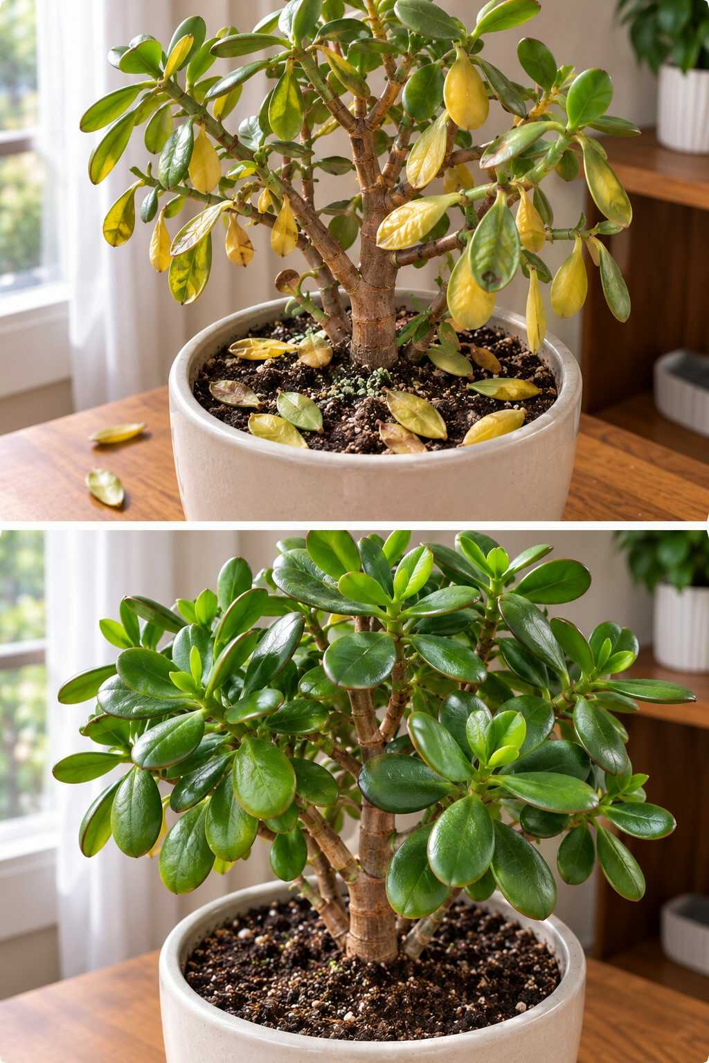 ¿Tu árbol del dinero pierde hojas desde que lo metiste en casa? El cambio de lugar puede estar detrás del problema