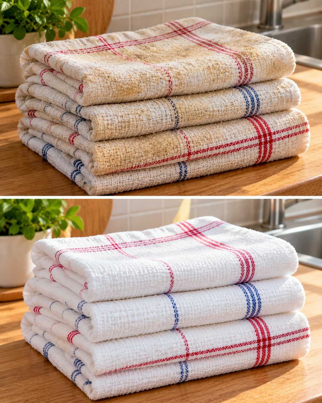 ¿Tus paños blancos ya parecen beige aunque los laves? Hervirlos como se hacía antes no siempre es la mejor solución