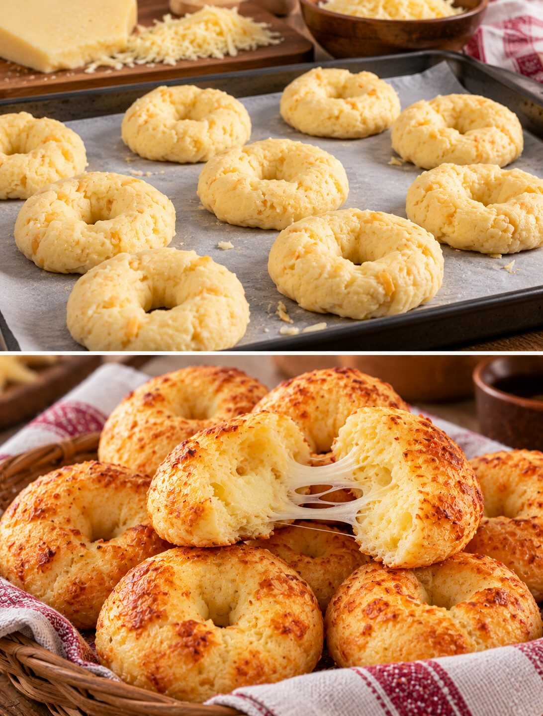 Chipá paraguayo de queso: pequeños panes dorados, sin harina de trigo y con un interior elástico que conquista desde el primer bocado.