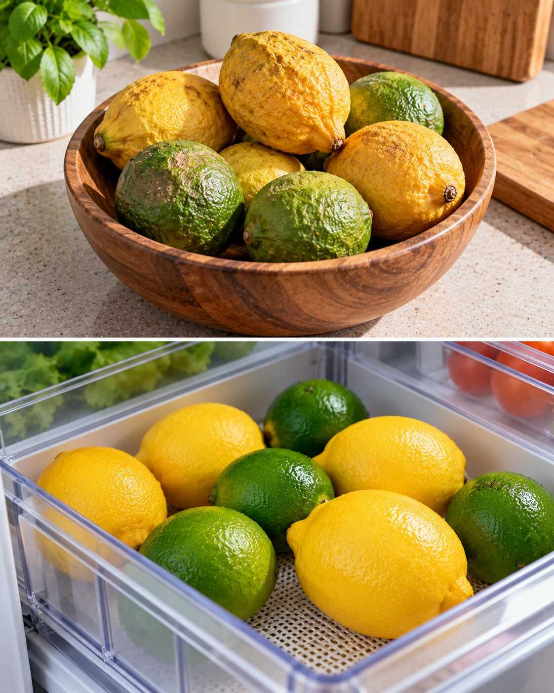 🍋 ¿Tus limas y limones terminan duros y secos antes de usarlos? Dejarlos decorando la cocina puede estar acortando su vida