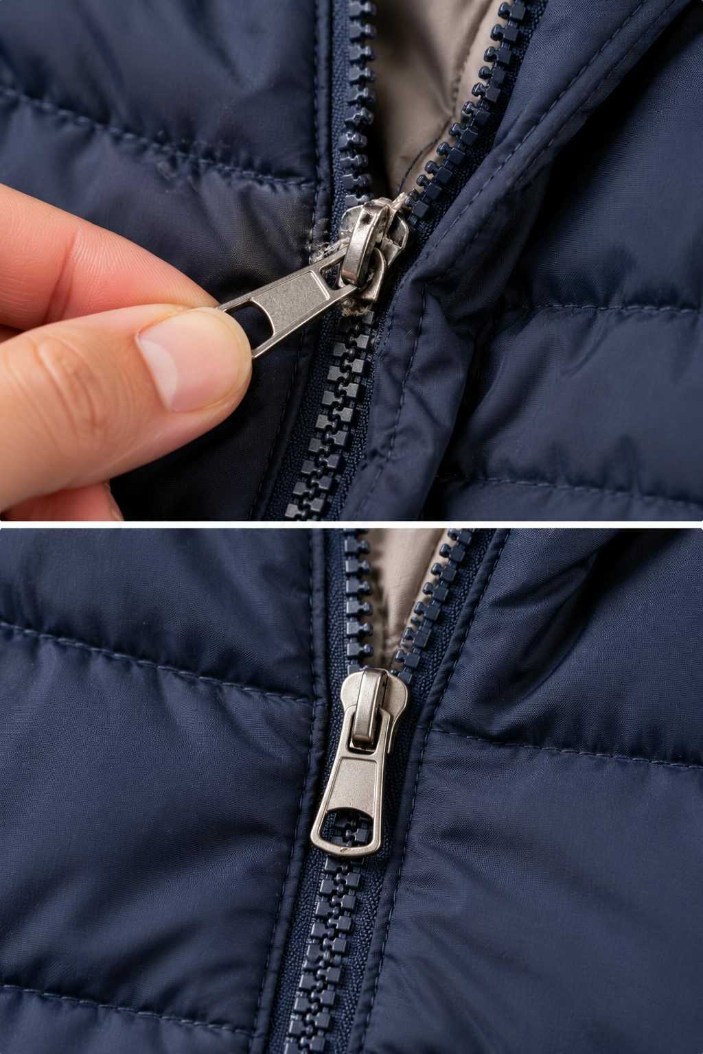 ¿La cremallera de una chaqueta se atasca siempre en el mismo punto? No sigas tirando: podrías estar empeorando un problema muy pequeño