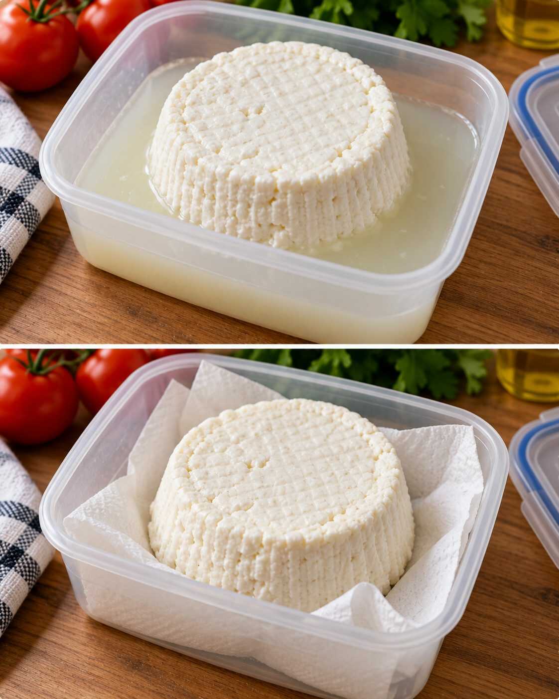 ¿El queso fresco suelta agua dentro del recipiente? Dejarlo nadando en ese líquido puede acelerar su deterioro