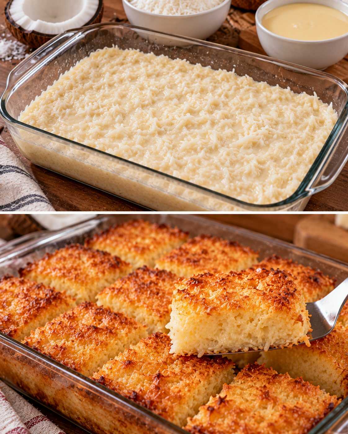 🍮 Cocada horneada con leche condensada: el postre de coco dorado por fuera y jugoso por dentro que necesita pocos ingredientes