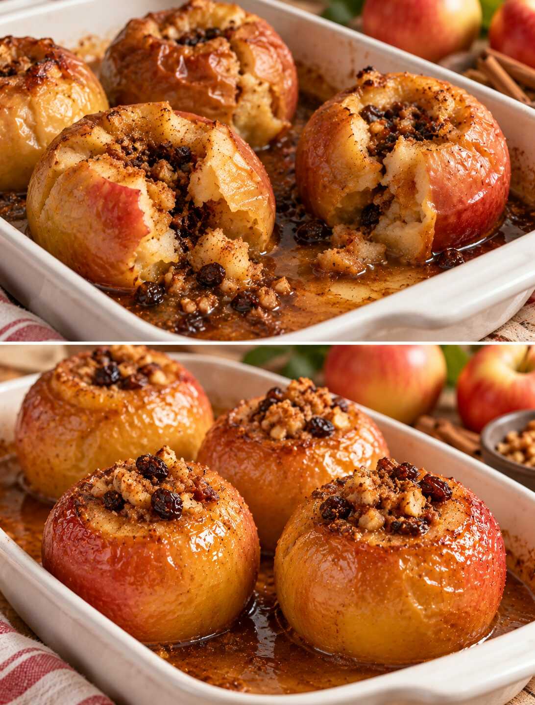 ¿Las manzanas asadas se rompen y pierden todo su jugo antes de llegar a la mesa? Descubre qué variedades funcionan mejor y cómo ajustar el tiempo de horno
