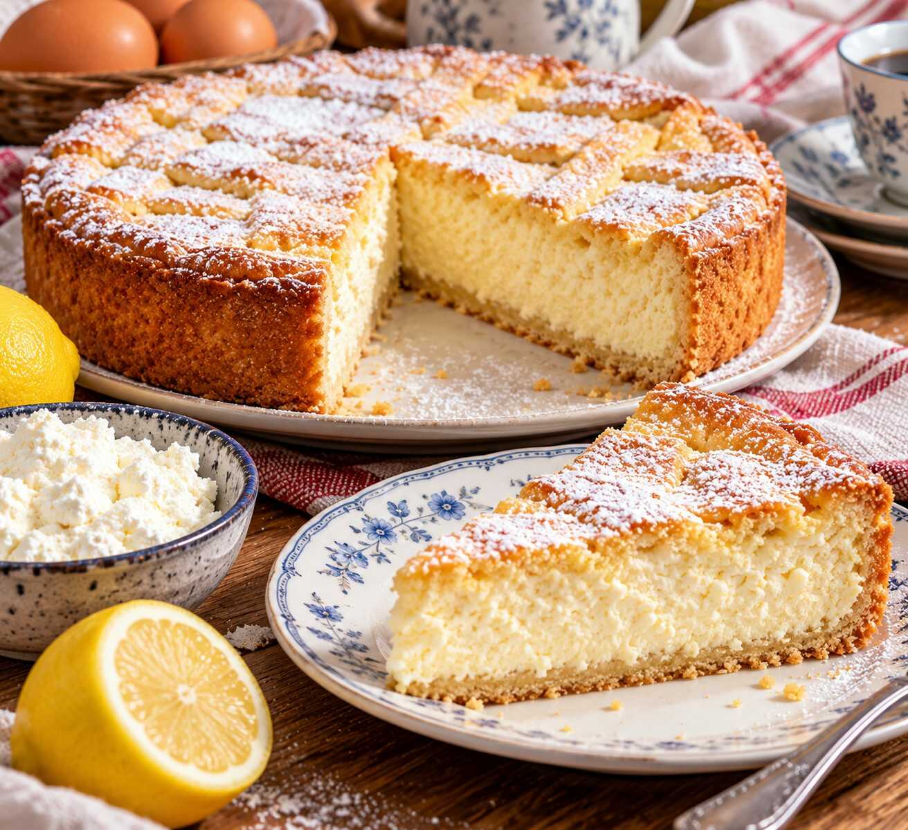 Torta de ricota argentina: el clásico de las meriendas familiares con masa tierna y un relleno suave que se deshace en la boca