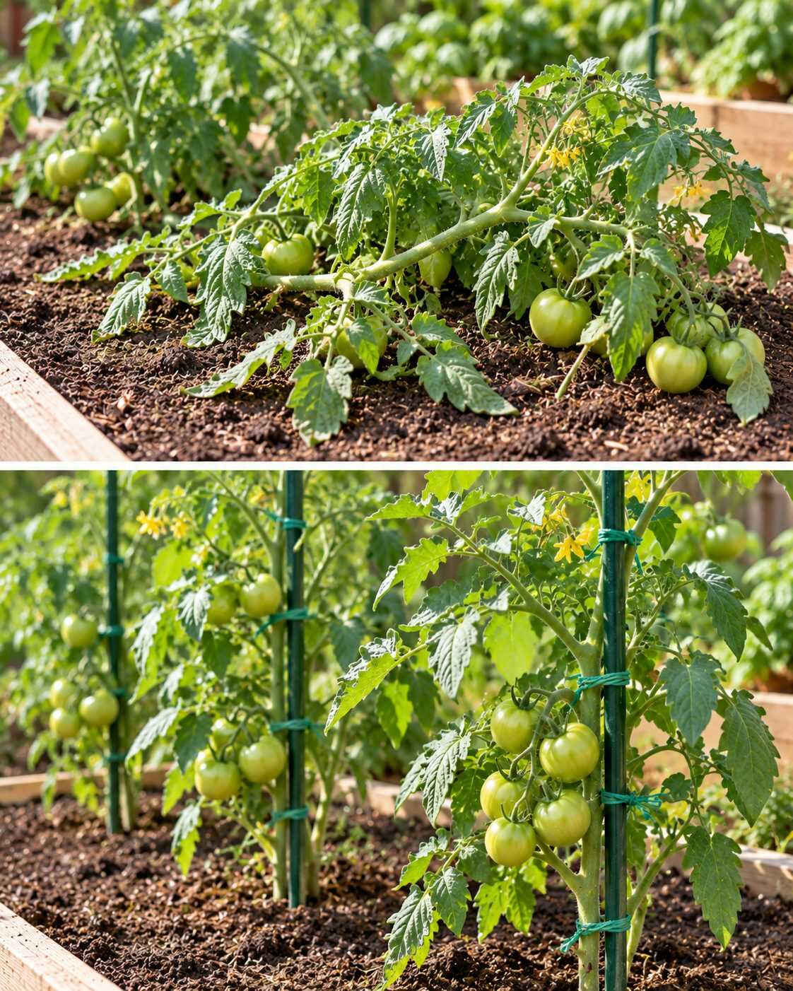¿Tus tomates están creciendo con fuerza esta primavera? Coloca el tutor ahora: esperar unas semanas puede terminar dañando tallos y raíces