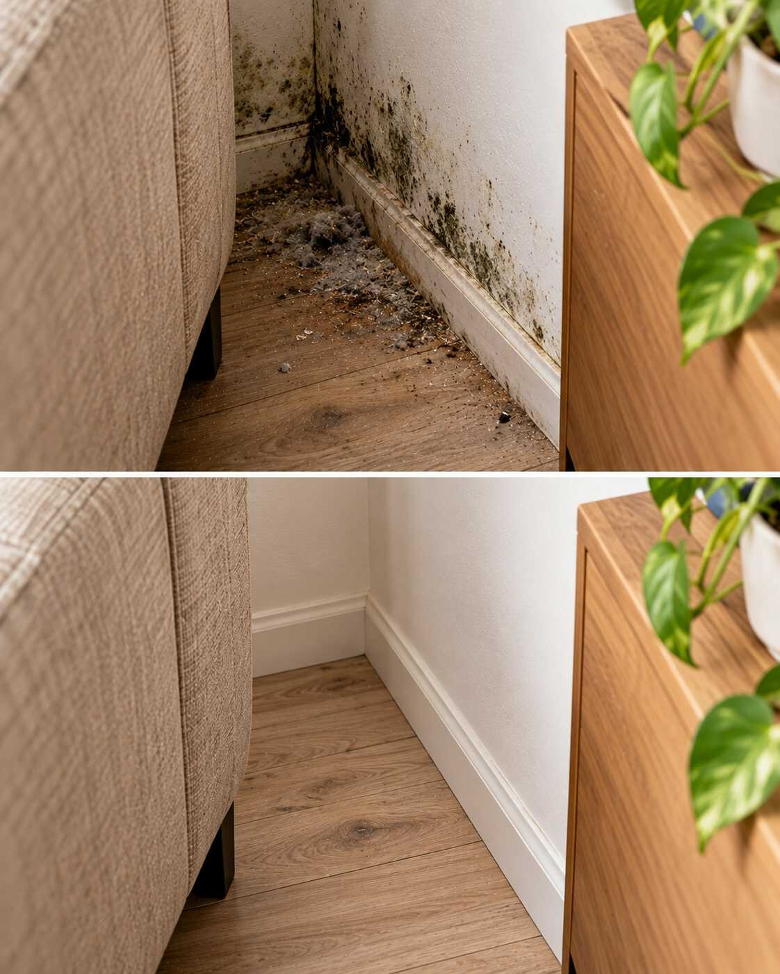 🍂 ¿Las esquinas detrás de los muebles empiezan a oler a humedad con el cambio de temporada? Separarlos unos centímetros puede revelar el problema