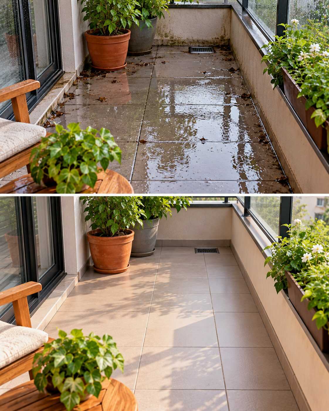🌧️ ¿El balcón tarda horas en secarse después de una tormenta? Revisa estos puntos antes de culpar únicamente a la lluvia