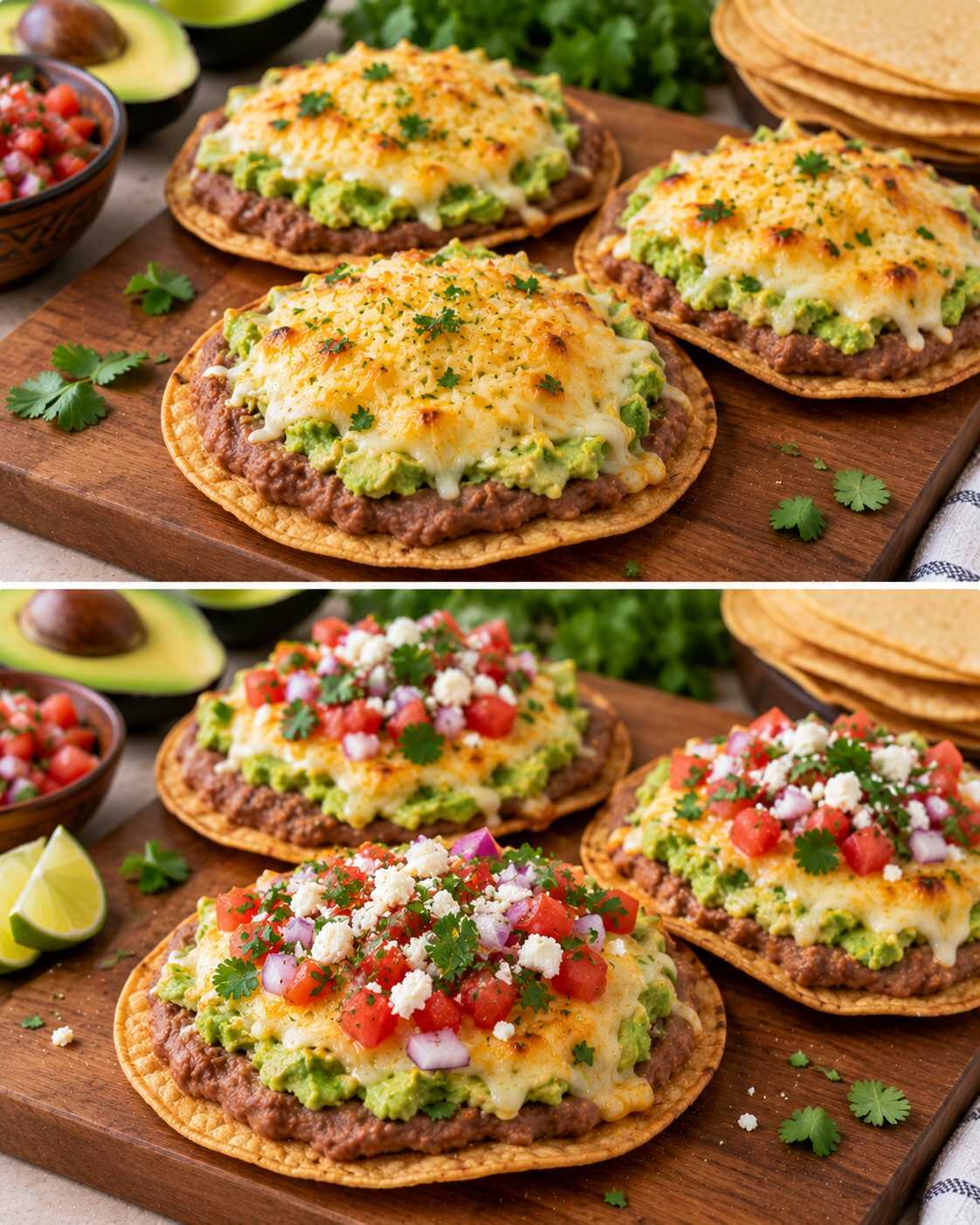 🥑 Tostadas de aguacate, frijoles y queso: una cena rápida con ingredientes sencillos que puedes adaptar con lo que tengas