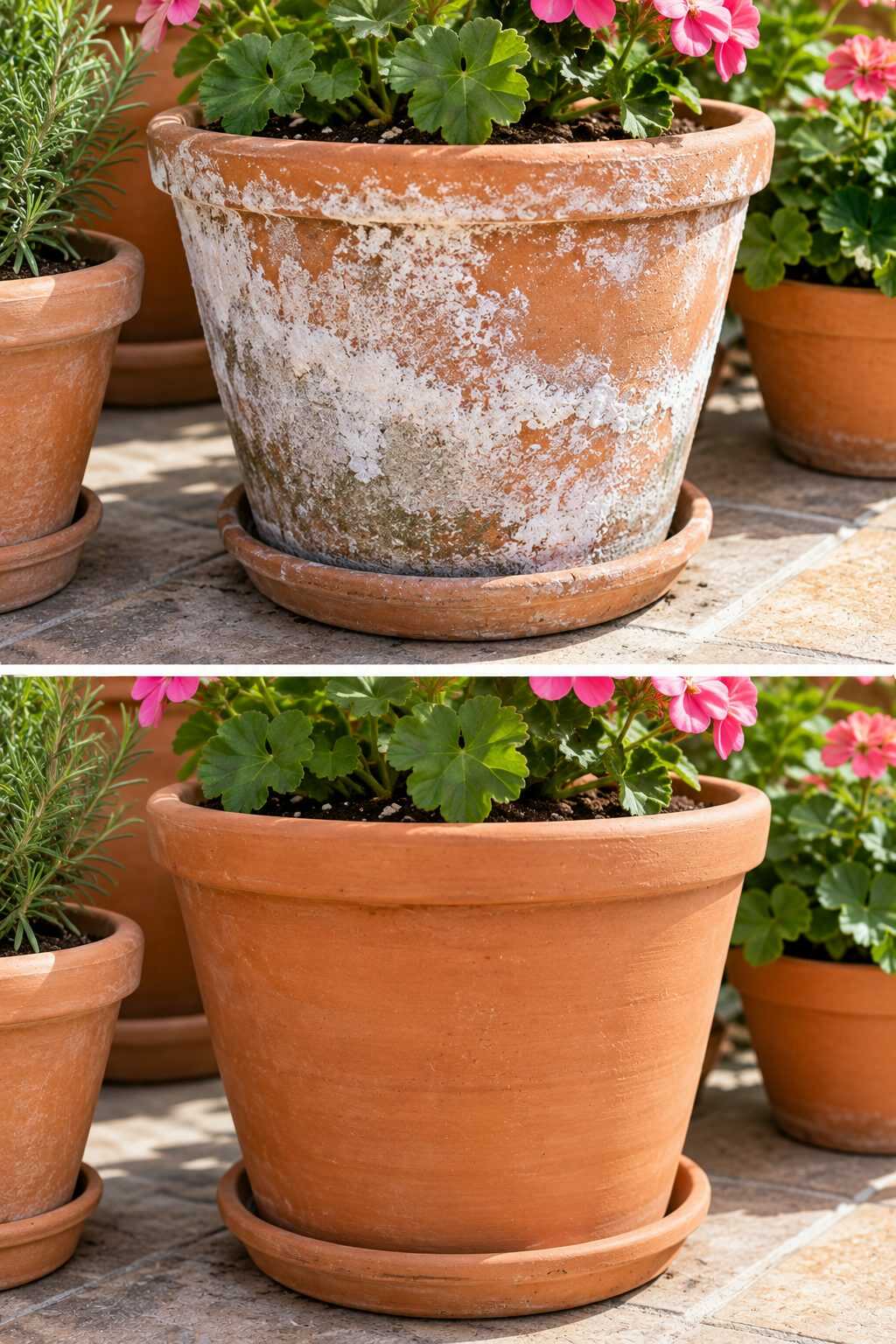 🪴 ¿Tus macetas de terracota tienen una costra blanca por fuera? Aprende a distinguir los depósitos minerales de otros problemas
