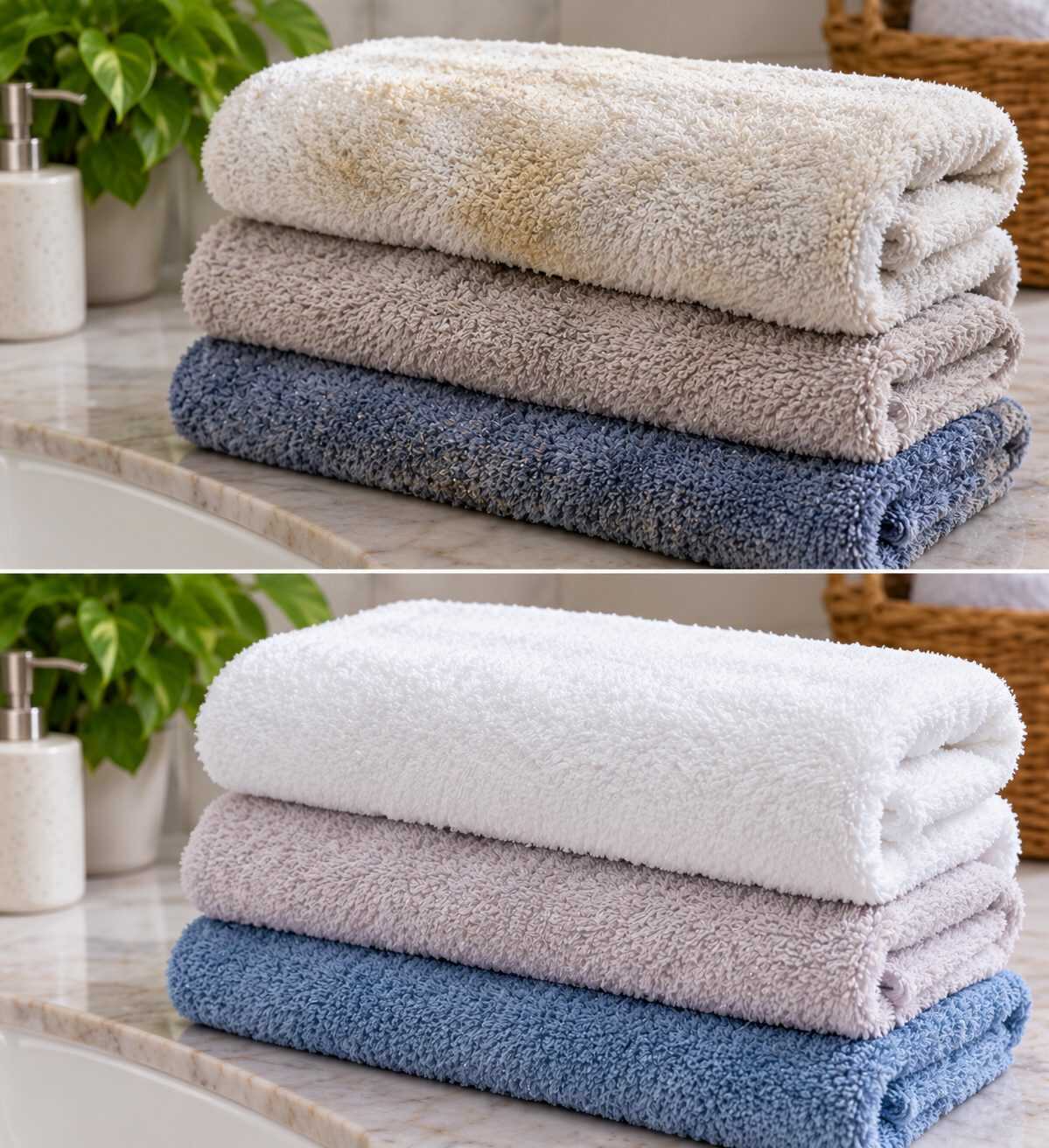 ¿Las toallas de baño parecen limpias, pero desprenden mal olor al humedecerse? Los residuos acumulados pueden estar impidiendo un lavado eficaz.