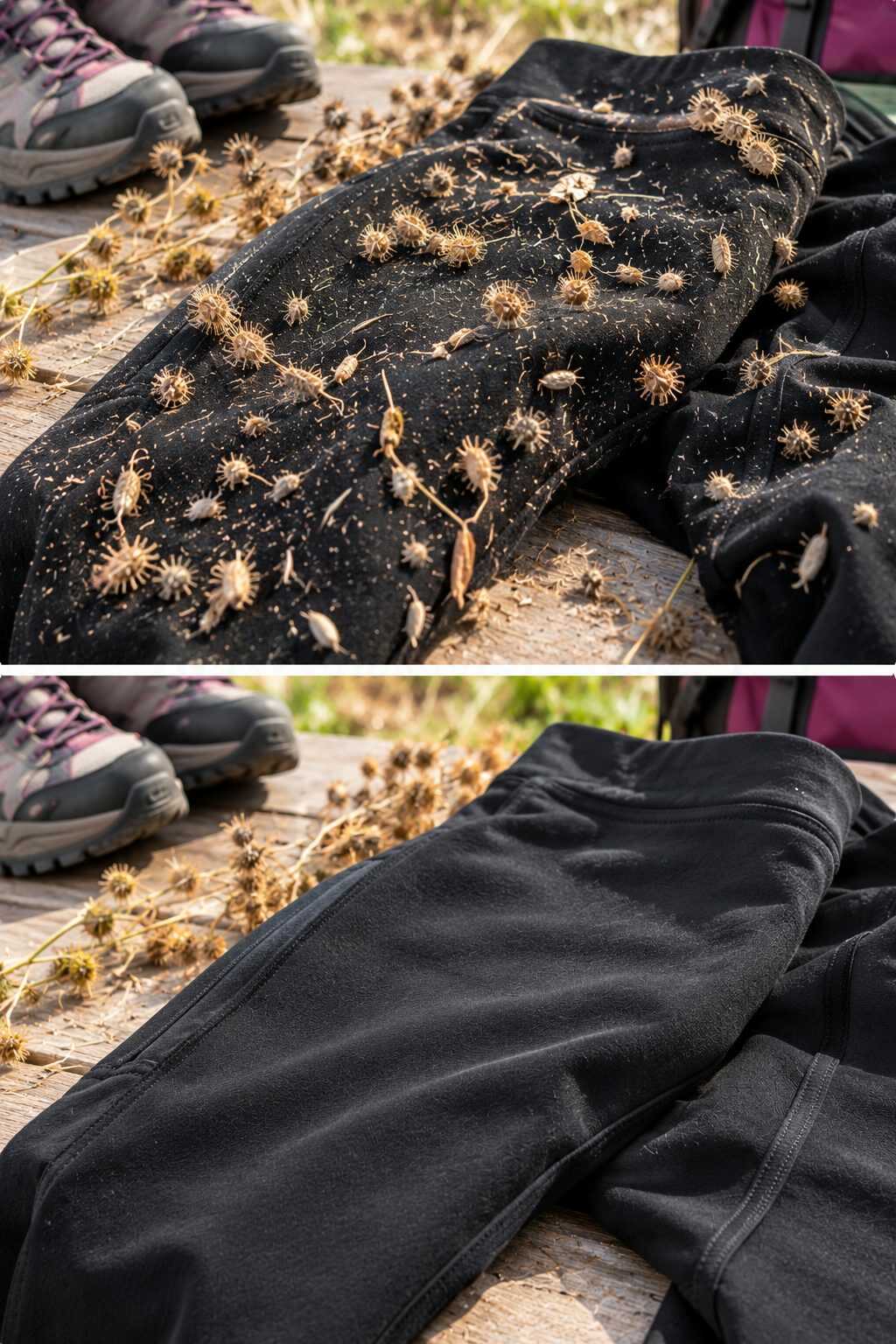 🌿 ¿Tu ropa quedó llena de pequeñas semillas que se enganchan después de caminar por el campo? Arrancarlas una por una no es la única opción