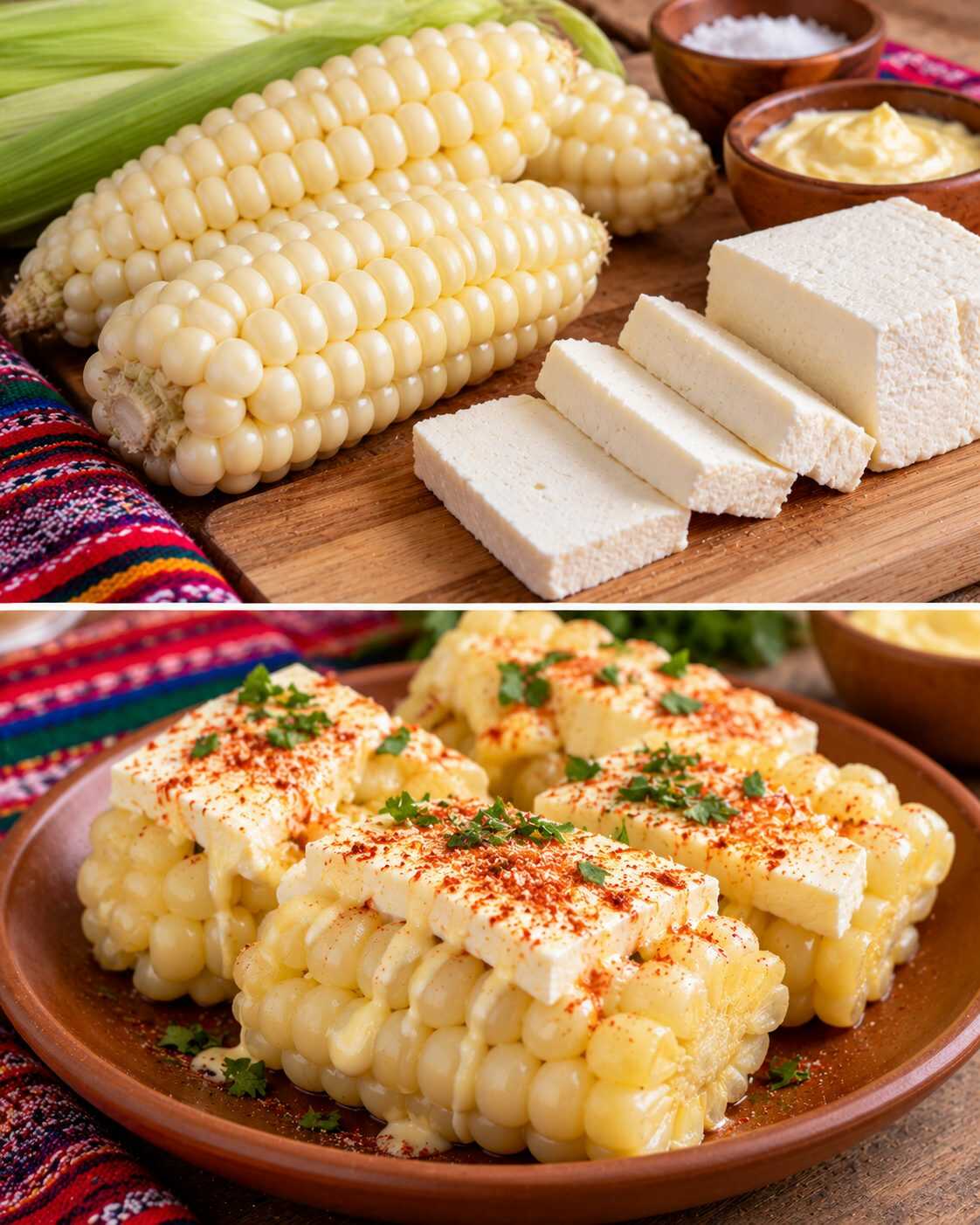 🌽 Choclo con queso al estilo peruano: una combinación sencilla y tradicional que puedes preparar en pocos minutos