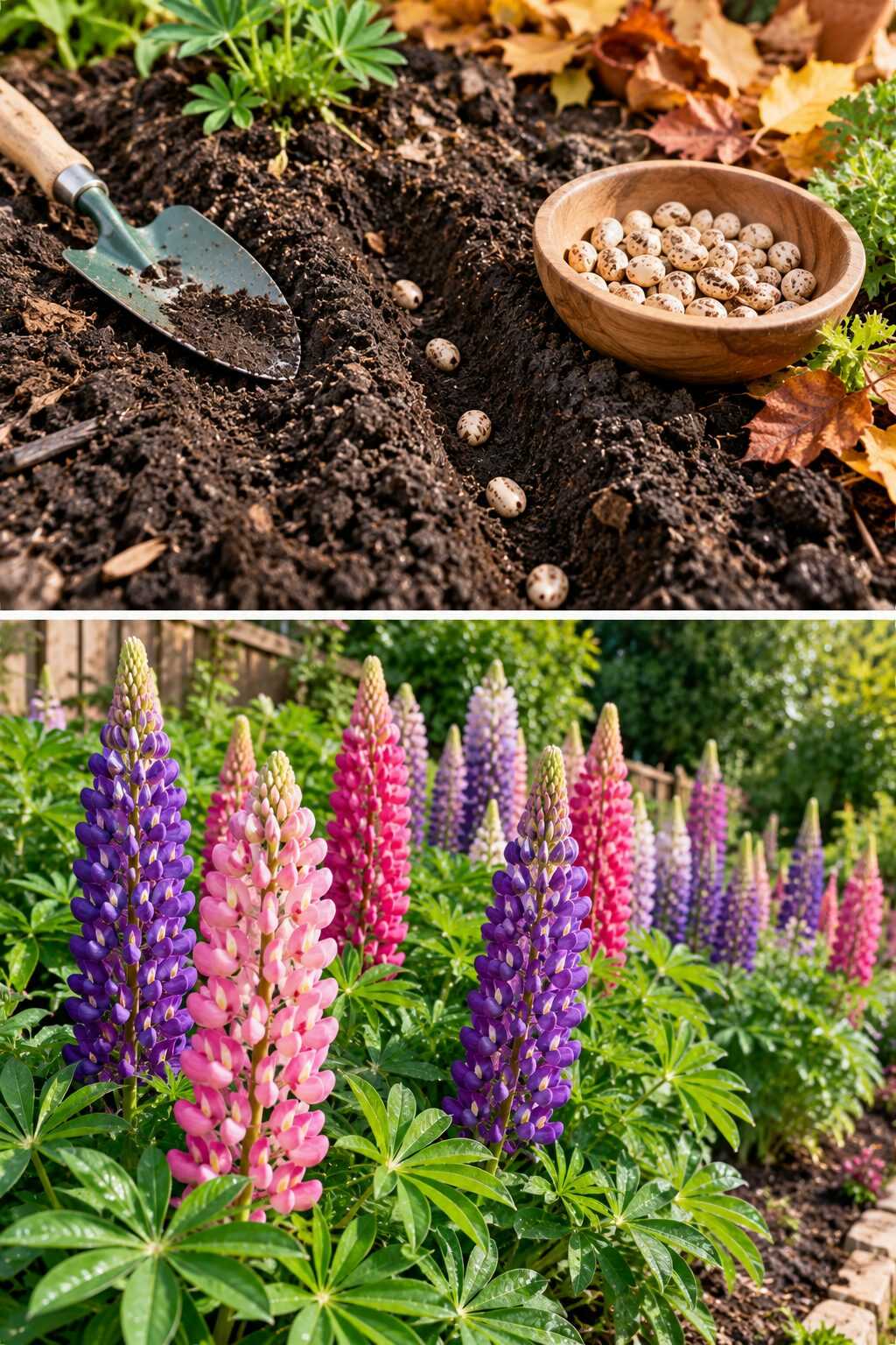 ¿Quieres espigas enormes de lupinos la próxima primavera? Empieza en otoño para que lleguen con raíces fuertes al buen tiempo