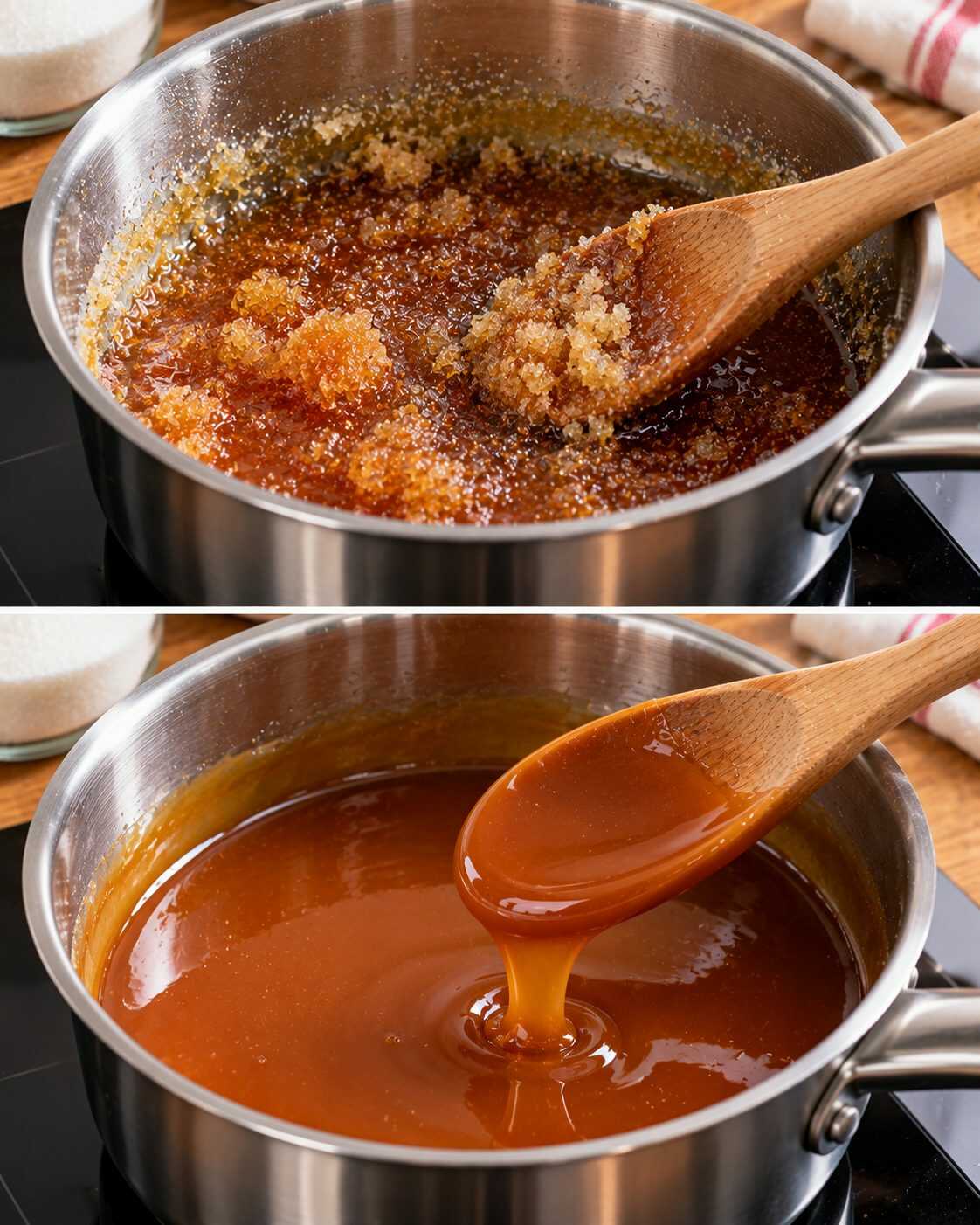 🍮 ¿El caramelo de tus postres se cristaliza y queda lleno de granitos? Este error al removerlo puede arruinar su textura