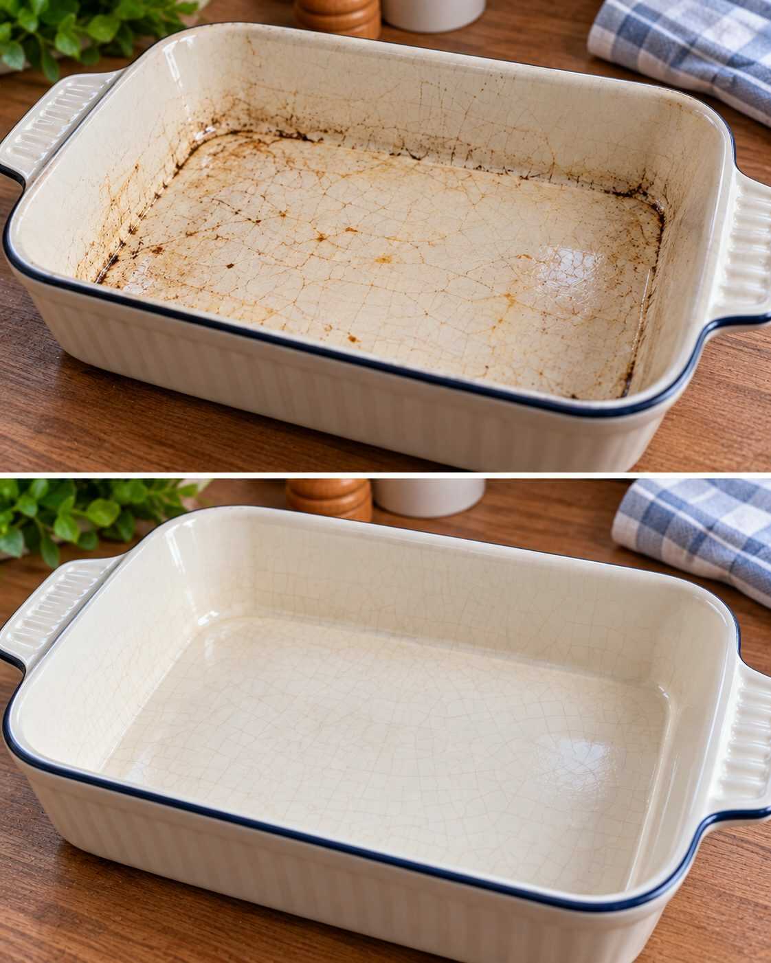 ¿Los moldes de cerámica para horno tienen pequeñas manchas oscuras en las grietas del esmalte? Revisa si siguen siendo adecuados para cocinar