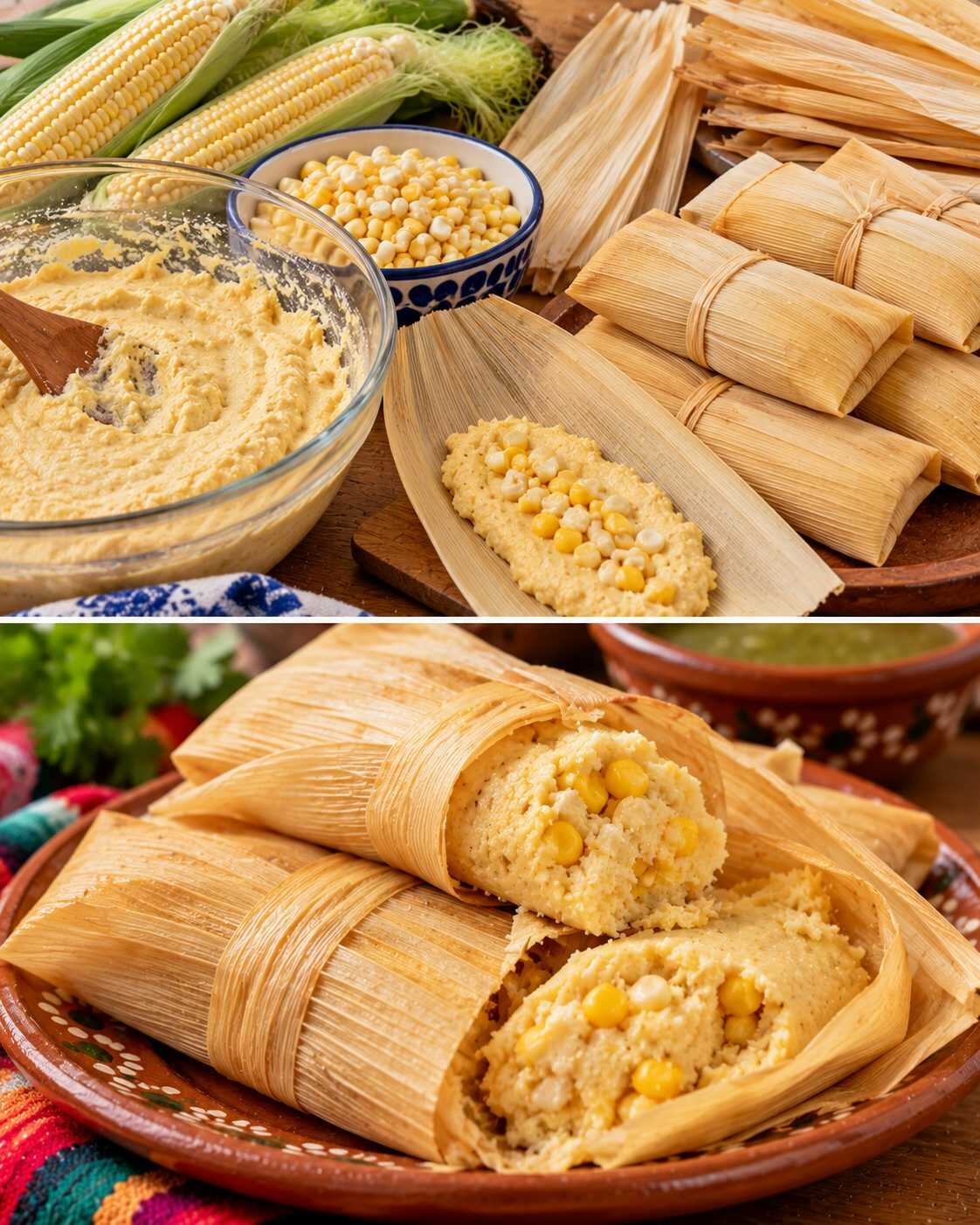 🫔 Tamales de elote tierno: suaves, ligeramente dulces y perfectos para aprovechar el maíz fresco de una forma diferente